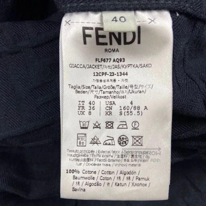 Fendi Fendi Black Printed Jacket Size 40. Size US S / EU 44-46 / 1 - 6 Thumbnail