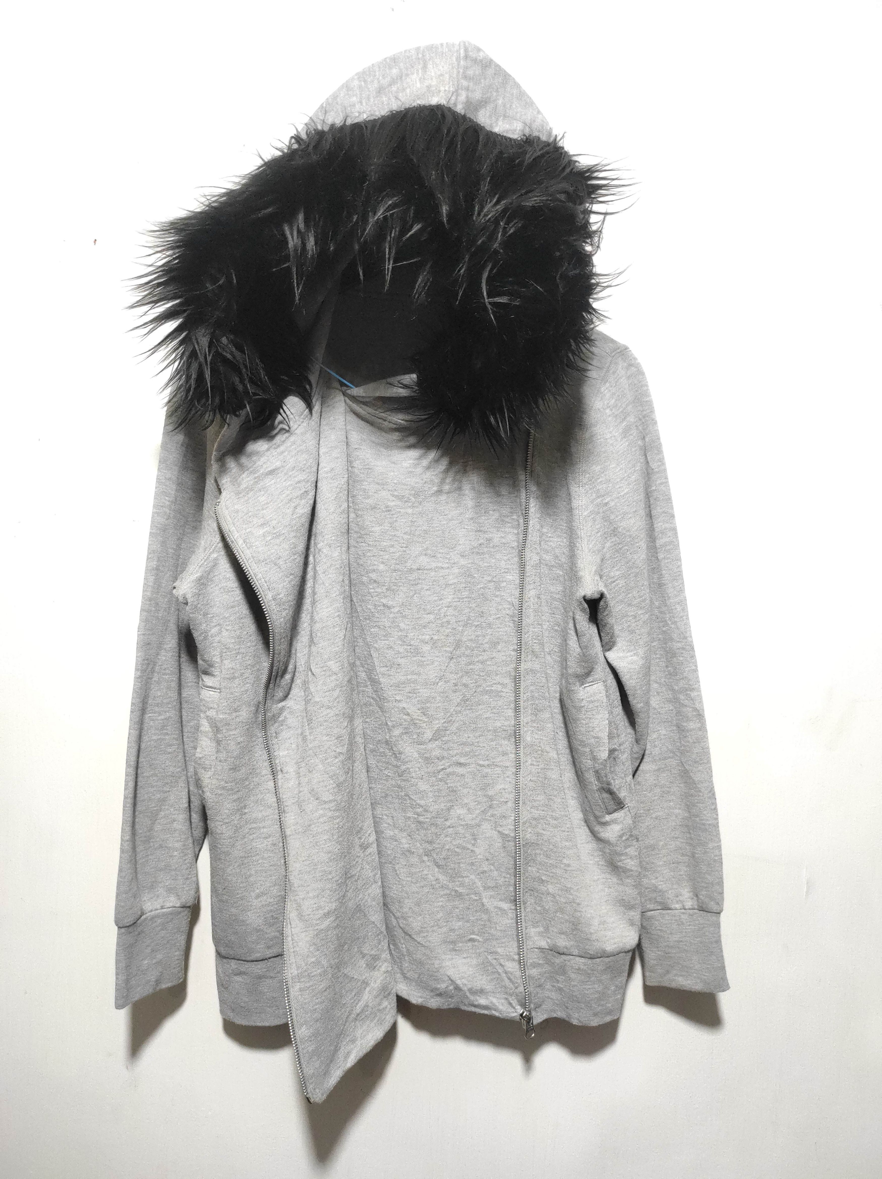 Hysteric Glamour N' Asymetrical Zip Fur Hoodie LGB IfSixWasNine style Size US M / EU 48-50 / 2 - 7 Thumbnail