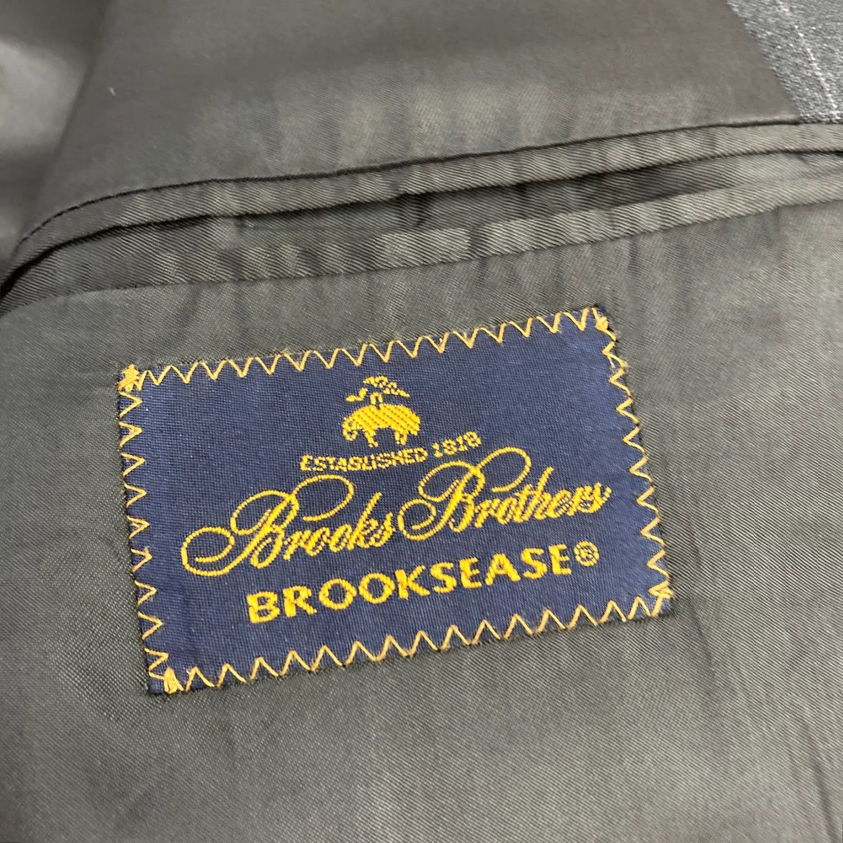 Brooks Brothers Brooks Brothers Brooksease Sport Coat Mens 44 S Black Striped Wool Blazer Lined Size 44R - 7 Thumbnail