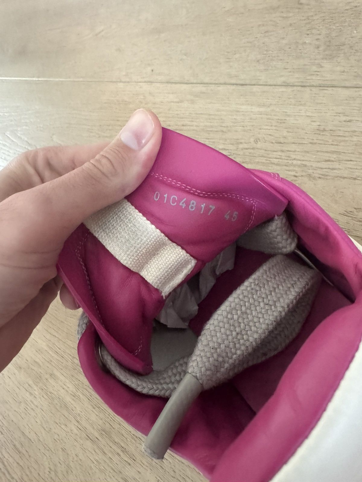 Rick Owens Geth Jumbo Lace Runners 45 PINK Size US 12 / EU 45 - 7 Thumbnail