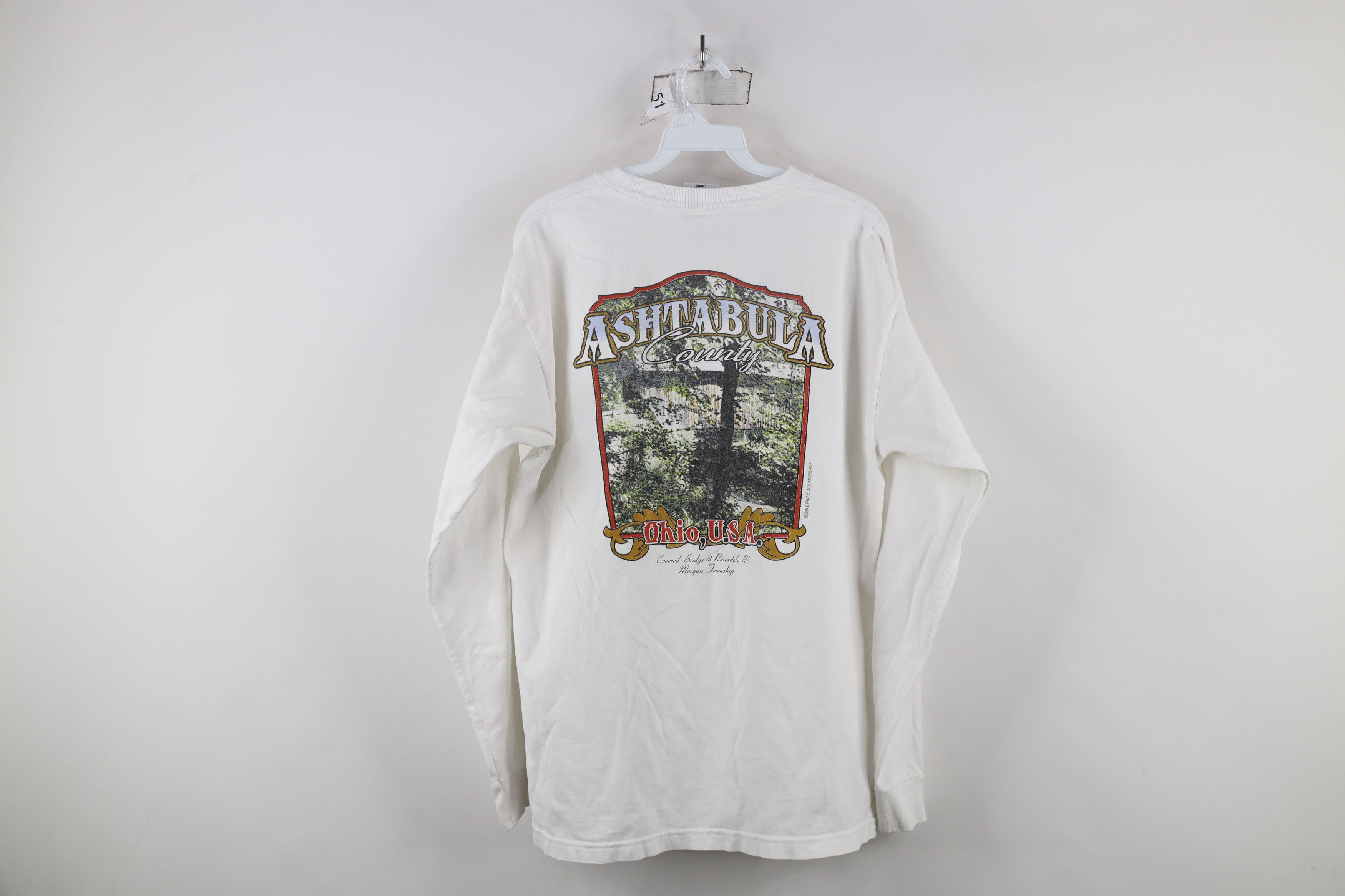 Vintage Vintage Cycling Ashtabula Ohio Long Sleeve T-Shirt USA Size US L / EU 52-54 / 3 - 12 Thumbnail