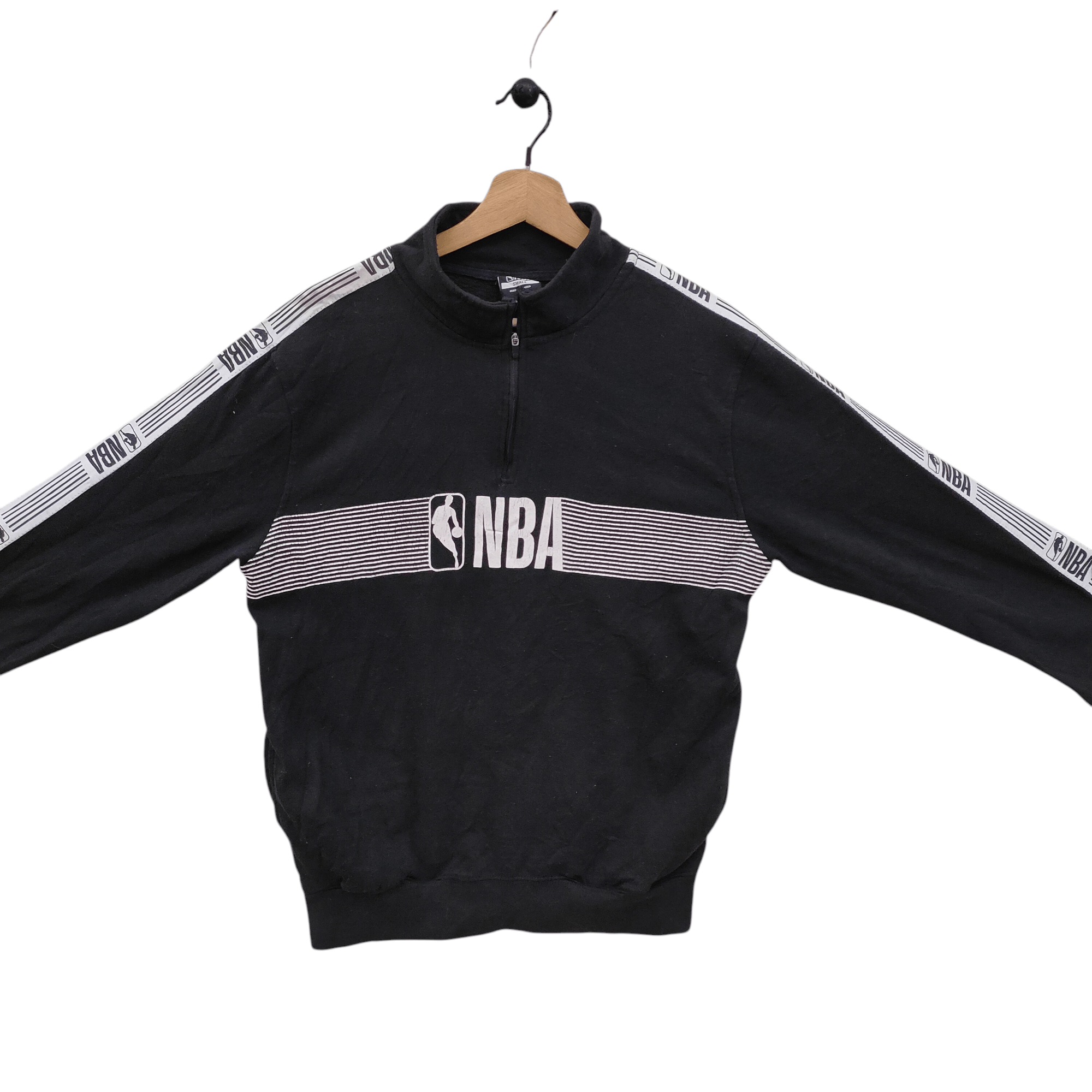 NBA 90s NBA Quarter Zip Sweatshirt Small Vintage Black Size US S / EU 44-46 / 1 - 3 Thumbnail