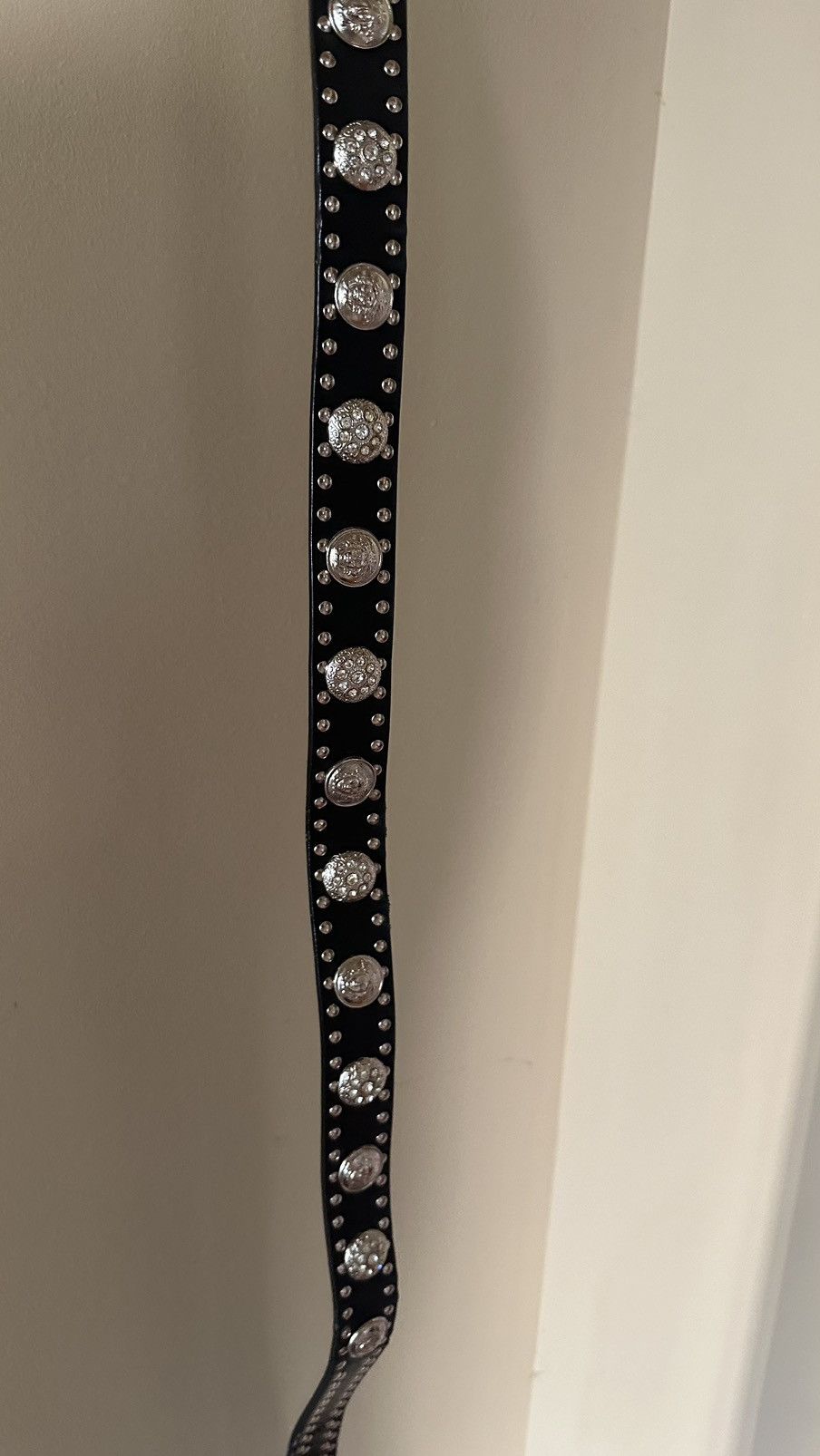 Versace Studded Medusa Heritage Leather Belt Size ONE SIZE - 5 Thumbnail