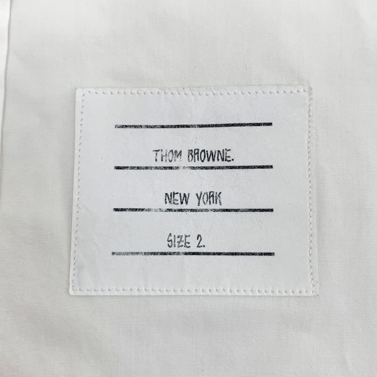 Thom Browne Thom Browne White Pocket Cotton Long Sleeve Shirt K26WX Size US M / EU 48-50 / 2 - 5 Thumbnail