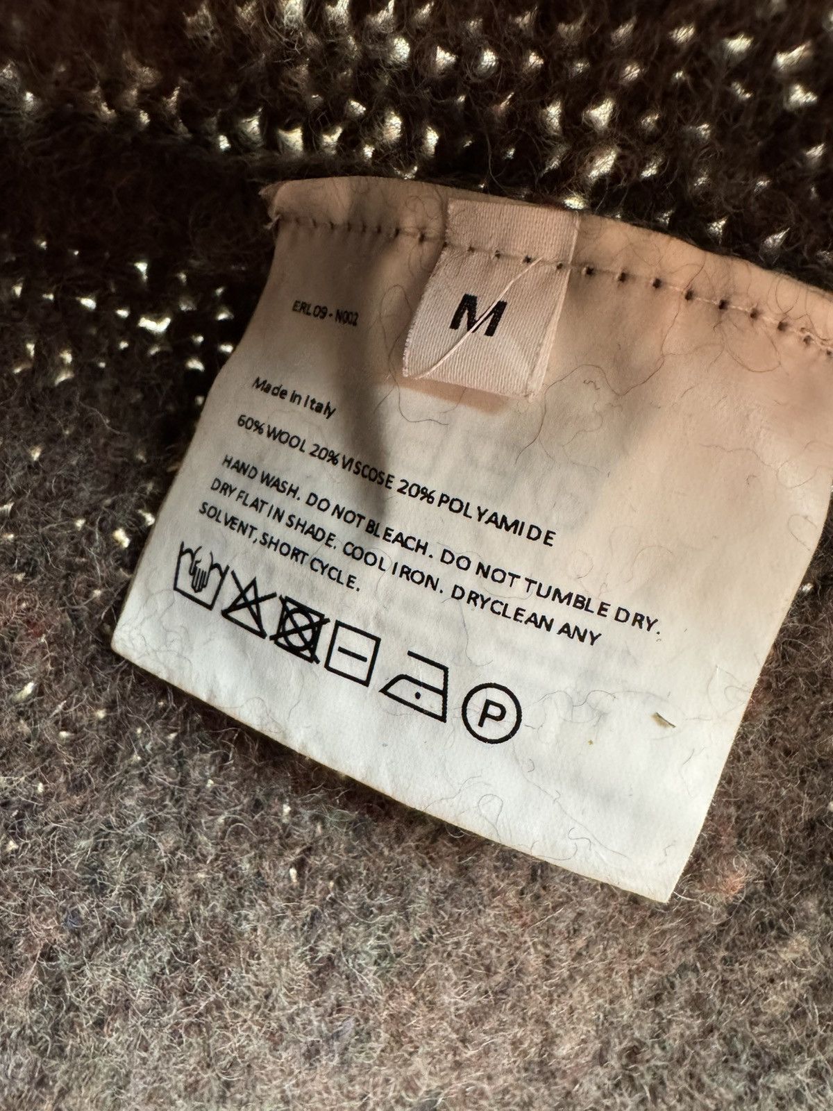 ERL ERL Brown Wool Knit Polo Shirt Size US M / EU 48-50 / 2 - 7 Thumbnail