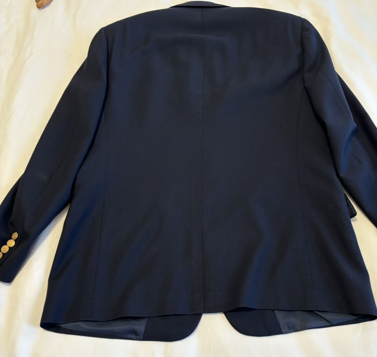 Christian Dior Monsieur × Designer × Vintage Vintage Christian Dior Gold Button Navy Blue Blazer Mens 42R Size 42R - 7 Thumbnail