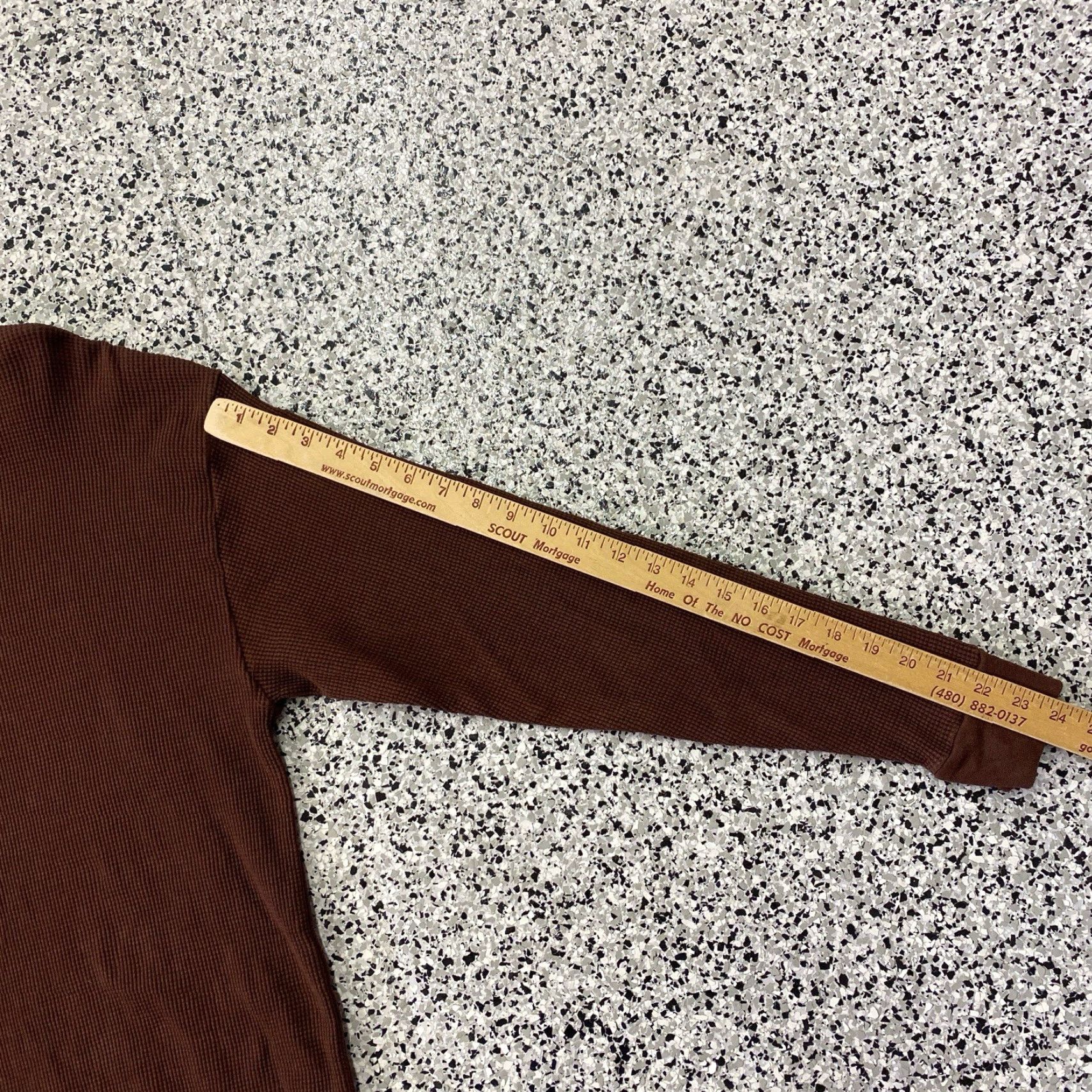 Vintage VINTAGE Gemrock Heavy Weight Thermal Shirt Men’s 4XL Brown, Cotton Knit, Long Sleeve, T-Shirt, 90s Grunge, Winter Fall Spring, Mens Size US XXL / EU 58 / 5 - 3 Thumbnail
