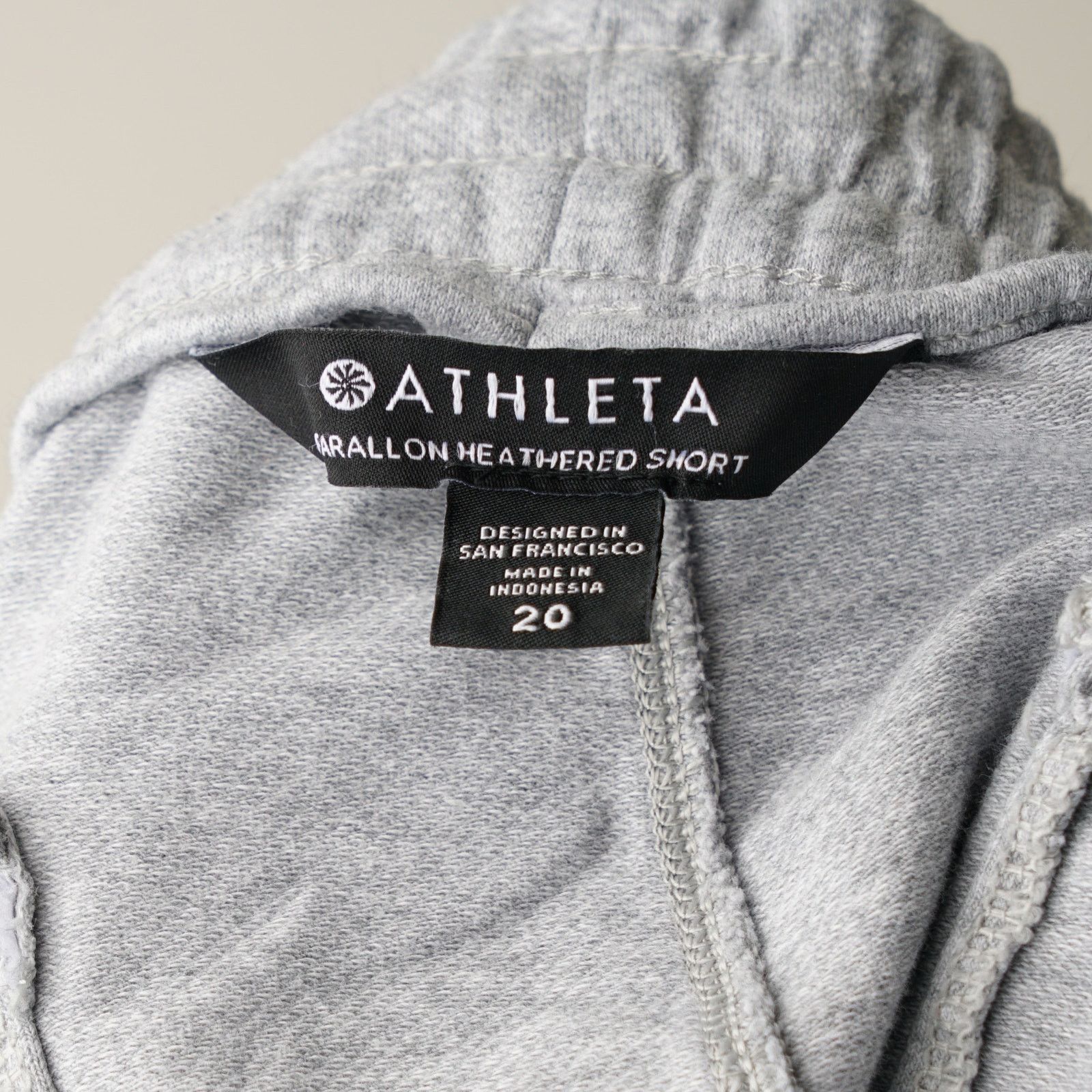 Athleta Athleta Farallon Heathered Short Gray Athleisure Cotton EUC Size 42" / US 20 - 6 Thumbnail