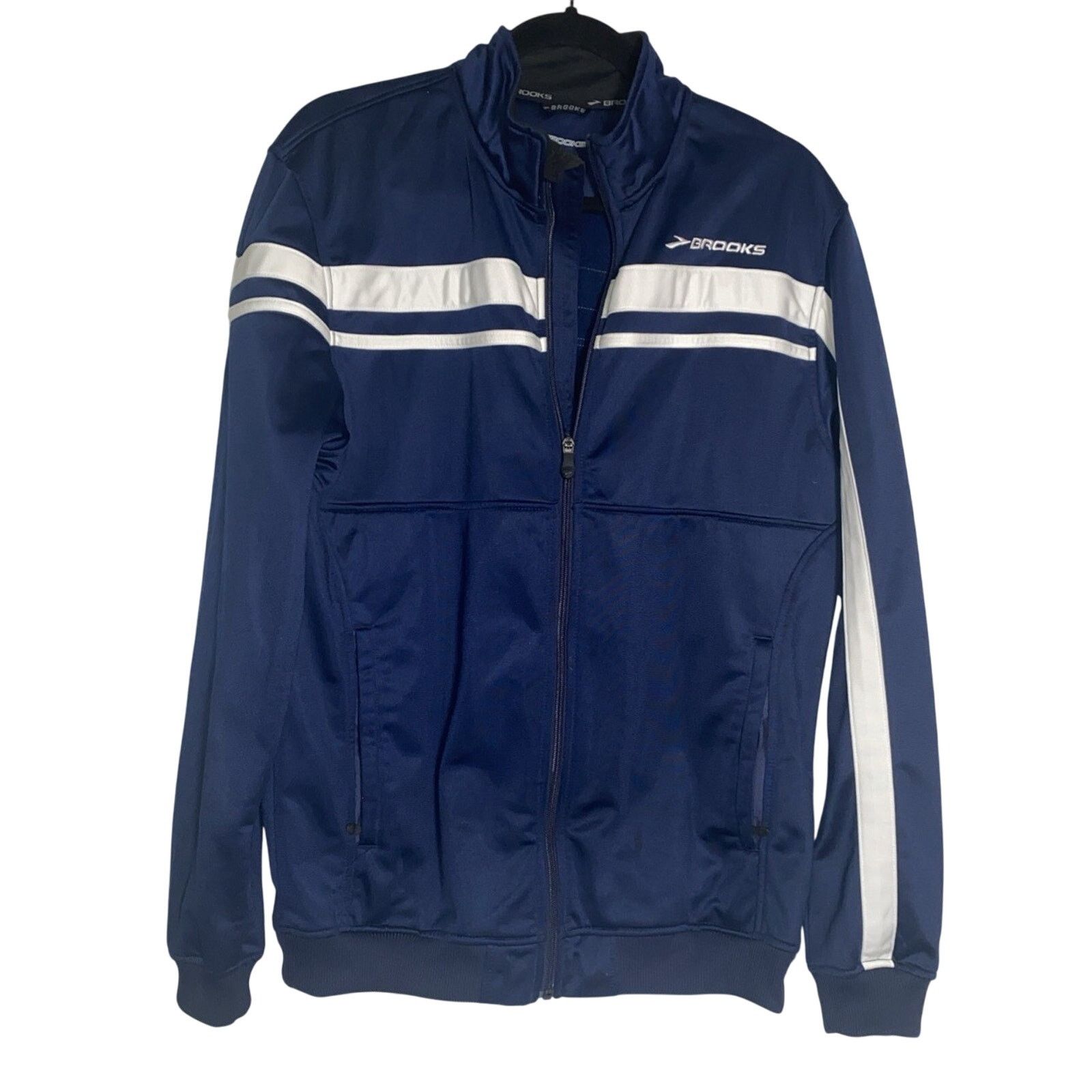 Brooks Brooks Equilibrium Tienken II Mens Jacket Navy Blue Medium Size US M / EU 48-50 / 2 - 1 Thumbnail