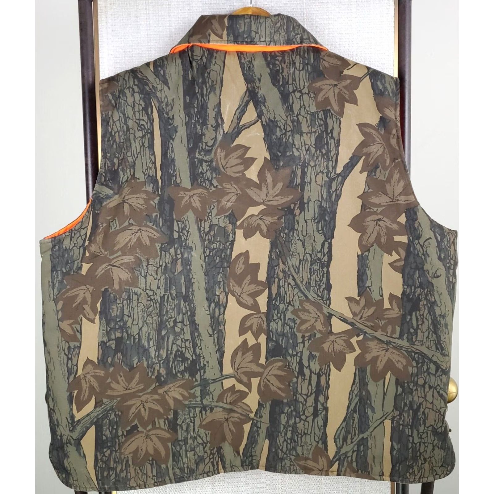 Vintage VINTAGE Winchester Men's Reversible Vest XL Trebark Camouflage Orange Conceal Full Zip Insulated Hunting Size US XL / EU 56 / 4 - 4 Thumbnail