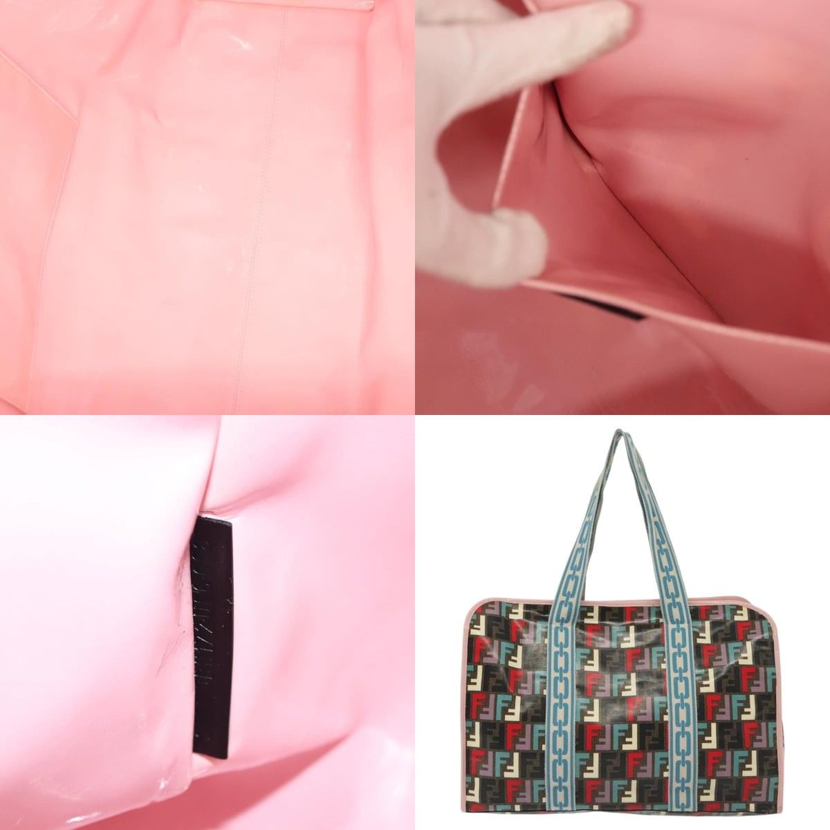 Fendi FENDI Zucca Canvas Tote Bag Coated Canvas Multicolor Size ONE SIZE - 10 Thumbnail