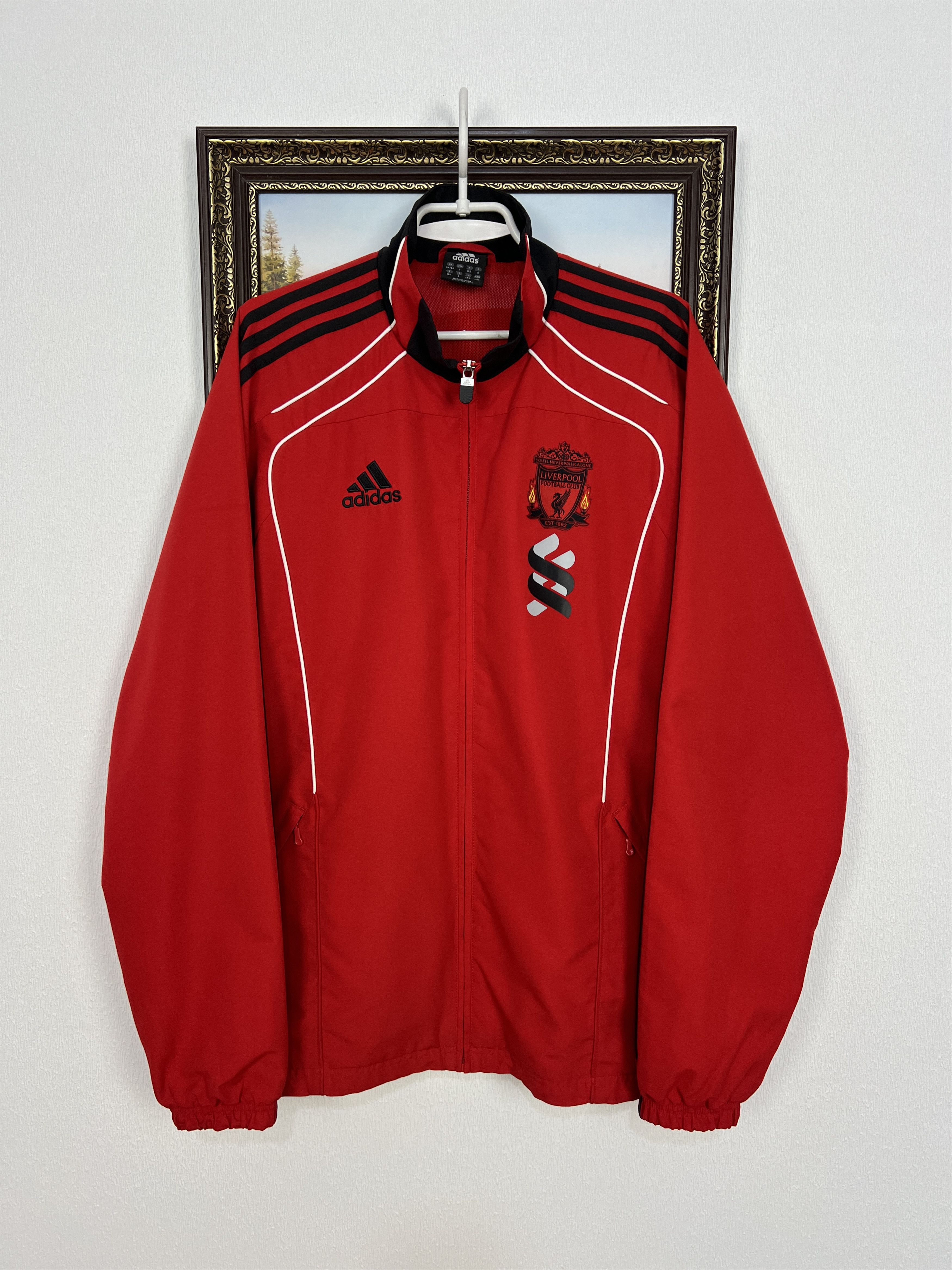 Adidas Vintage Adidas Liverpool Football Jacket Soccer Track Top Size US L / EU 52-54 / 3 - 1 Thumbnail