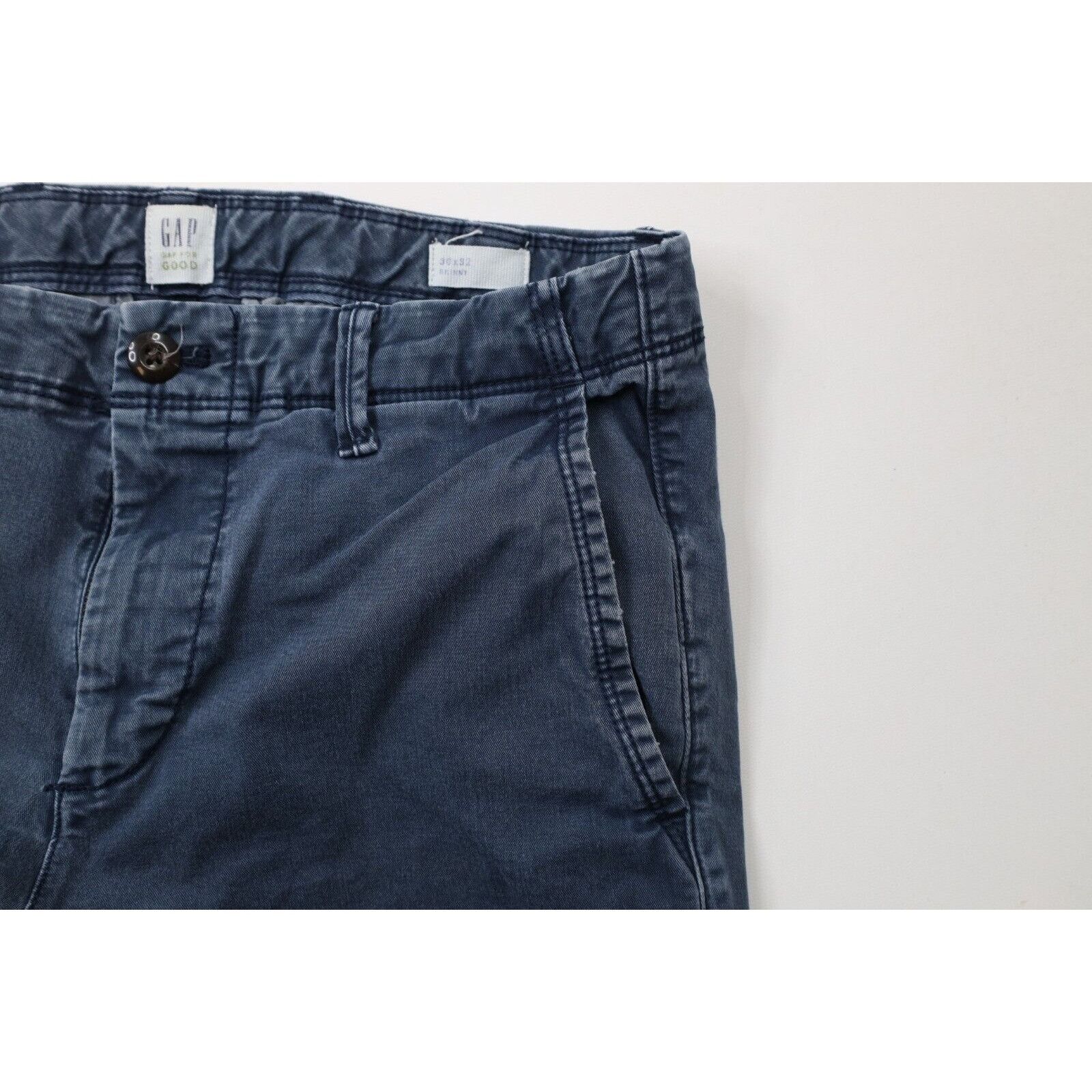Gap × Vintage Vintage Y2K Gap Faded Stretch Skinny Leg Chinos Size US 30 / EU 46 - 7 Thumbnail