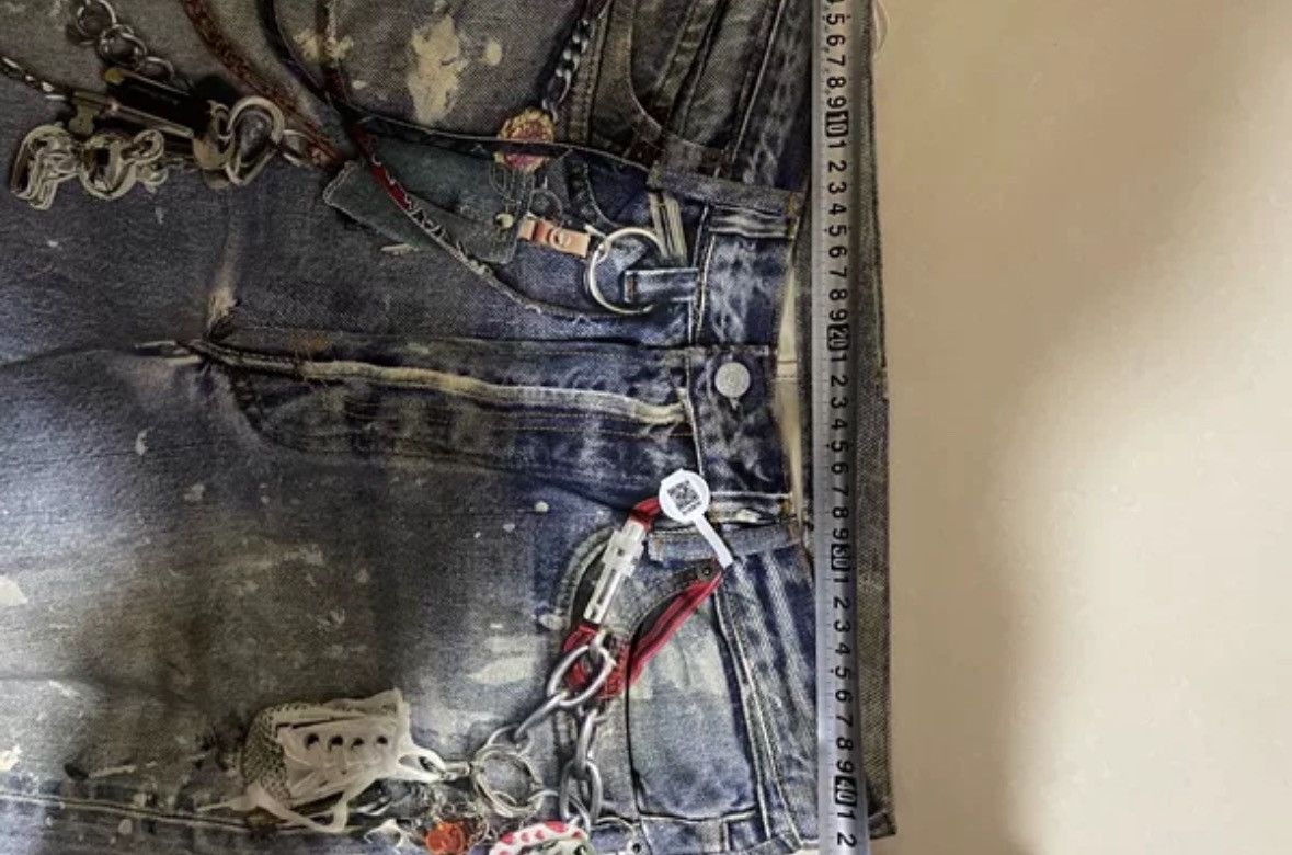 Acne Studios Acne studios 3D pant chain print jeans Size US 26 / EU 42 - 5 Thumbnail