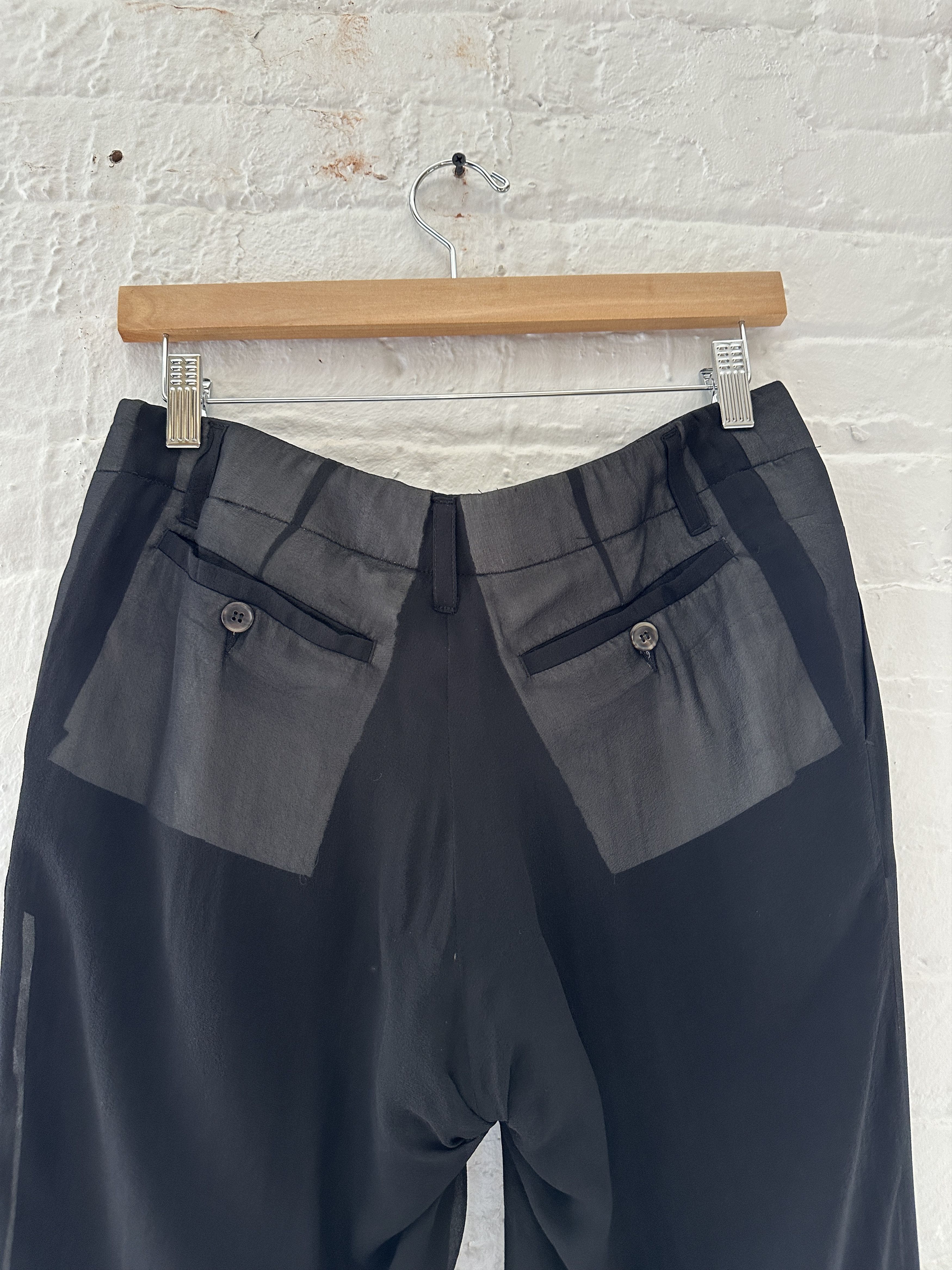 Rick Owens Rick Owens Paneled Silk Trousers Size US 30 / EU 46 - 6 Thumbnail