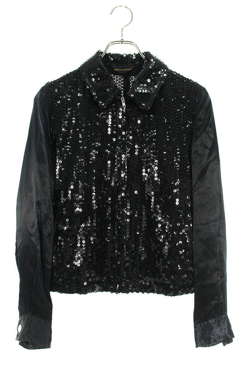 Comme des Garcons AD2002 Sequined Zip Up Jacket Size US S / EU 44-46 / 1 - 1 Thumbnail