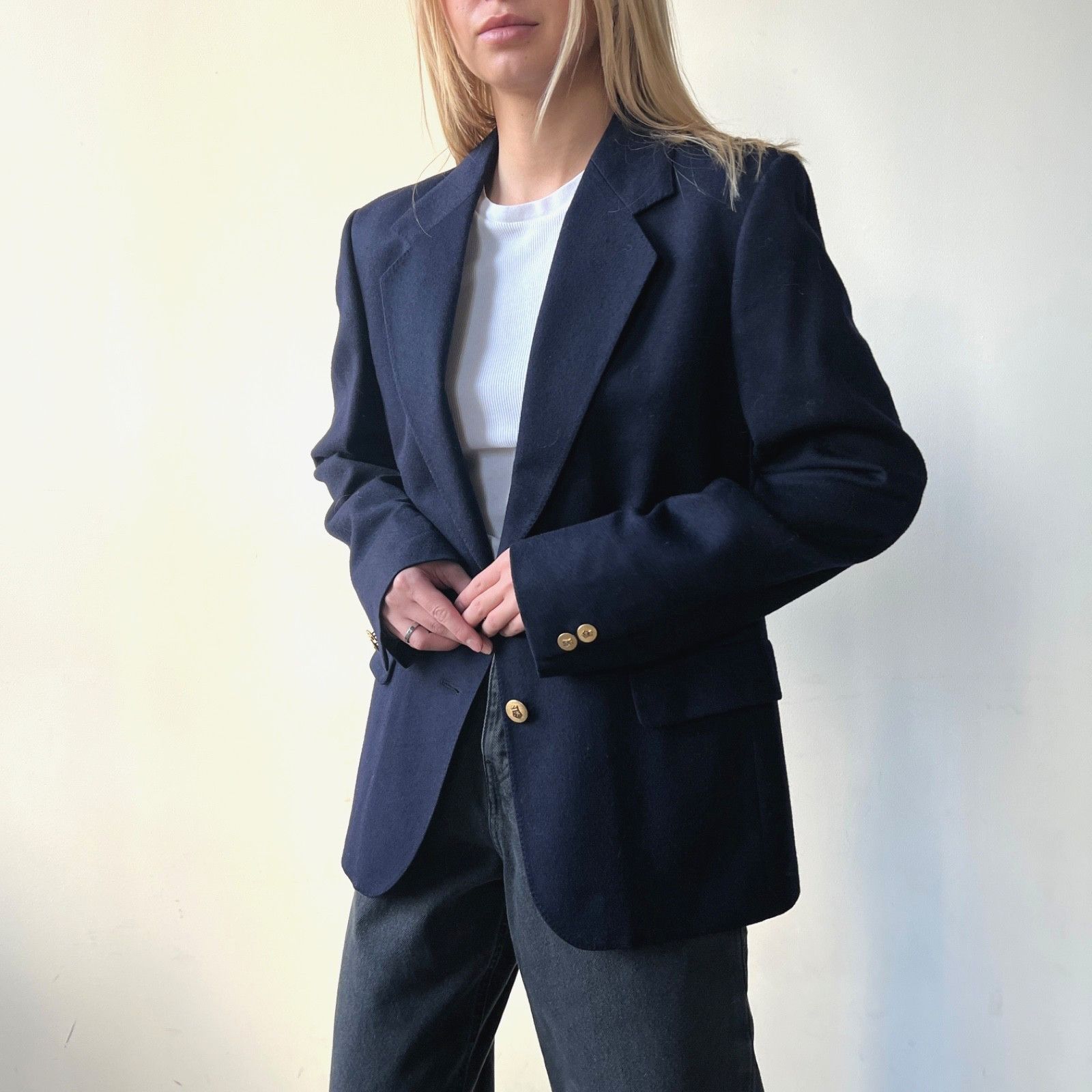 Aquascutum Aquascutum Vintage Wool Tailored Blazer Jacket 9725AC Size M / US 6-8 / IT 42-44 - 1 Thumbnail