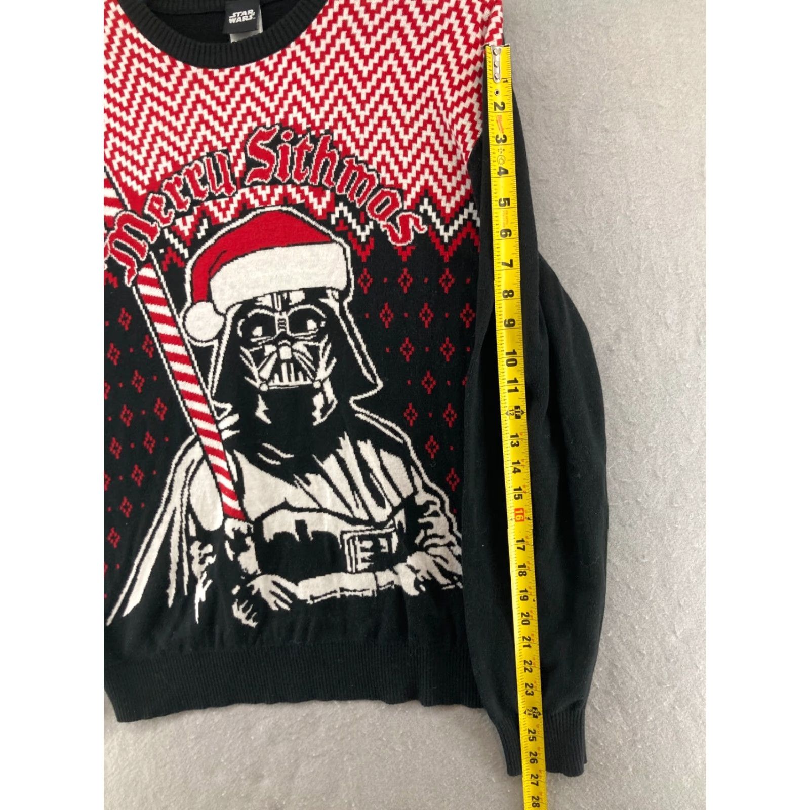 Star Wars Star Wars Darth Vader Christmas Sweater XL Graphic Print Long Sleeve Crew Neck Casual Mens Size US XL / EU 56 / 4 - 4 Thumbnail