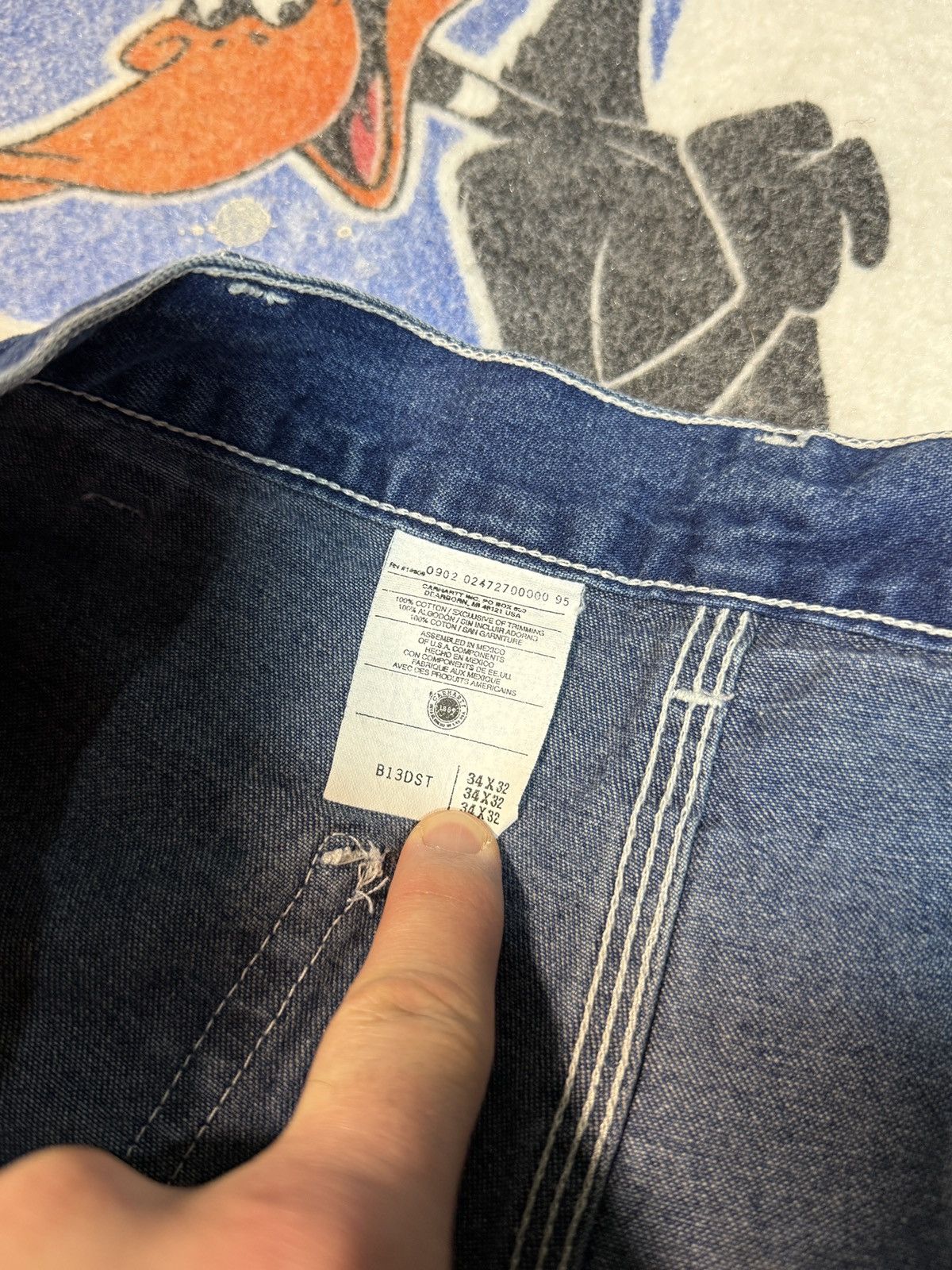 Carhartt Vintage Carhartt denim carpenter pants Size US 34 / EU 50 - 5 Thumbnail