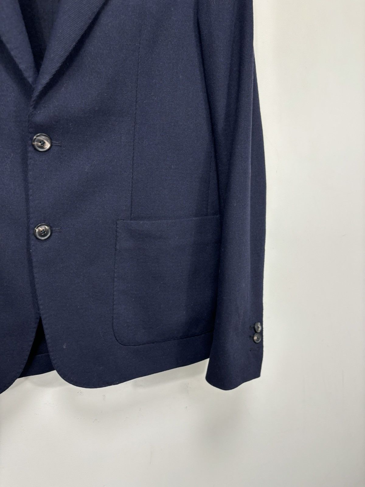 Grifoni Mauro Grifoni Men’s Navy Blue Wool Blend Blazer Jacket Size 40R - 7 Thumbnail
