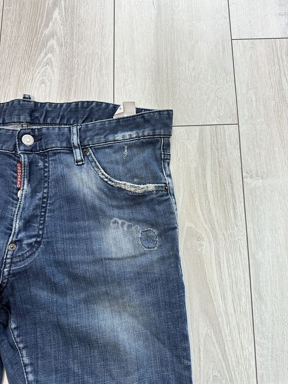 Dsquared2 Dsquared2 Distressed Vintage Denim Jeans Pants (A032) Size US 34 / EU 50 - 2 Thumbnail