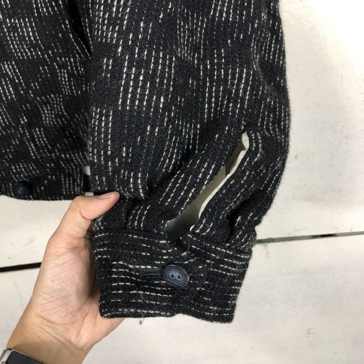Japanese Brand 🔥VINTAGE BOMBER JACKET HIDDEN COLLAR VENO ISSEY MIYAKE Size US M / EU 48-50 / 2 - 17 Thumbnail