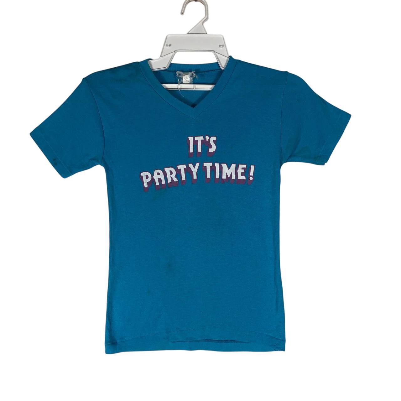 Vintage Vintage 70's It's Party Time! T-Shirt Size US M / EU 48-50 / 2 - 1 Thumbnail