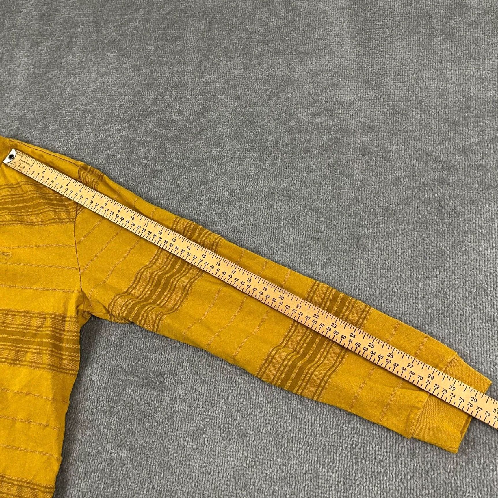 Vintage Stussy Long Sleeve Shirt Mens Medium Yellow Striped Streetwear Skater Size US M / EU 48-50 / 2 - 6 Thumbnail
