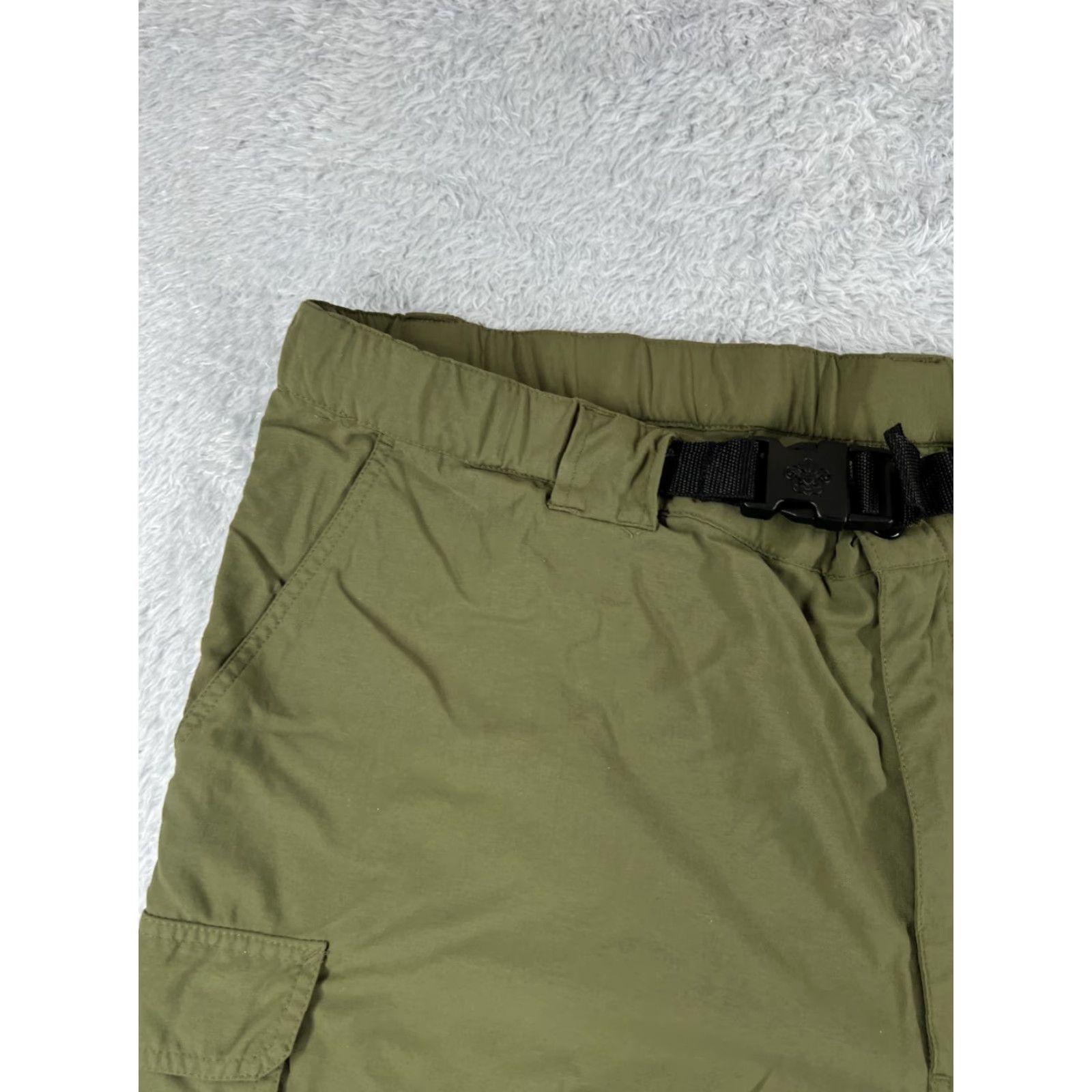Vintage VINTAGE Boy Scouts Shorts Men XL Green Nylon Cargo Switchback Belted 42x8 READ Size US 36 / EU 52 - 4 Thumbnail