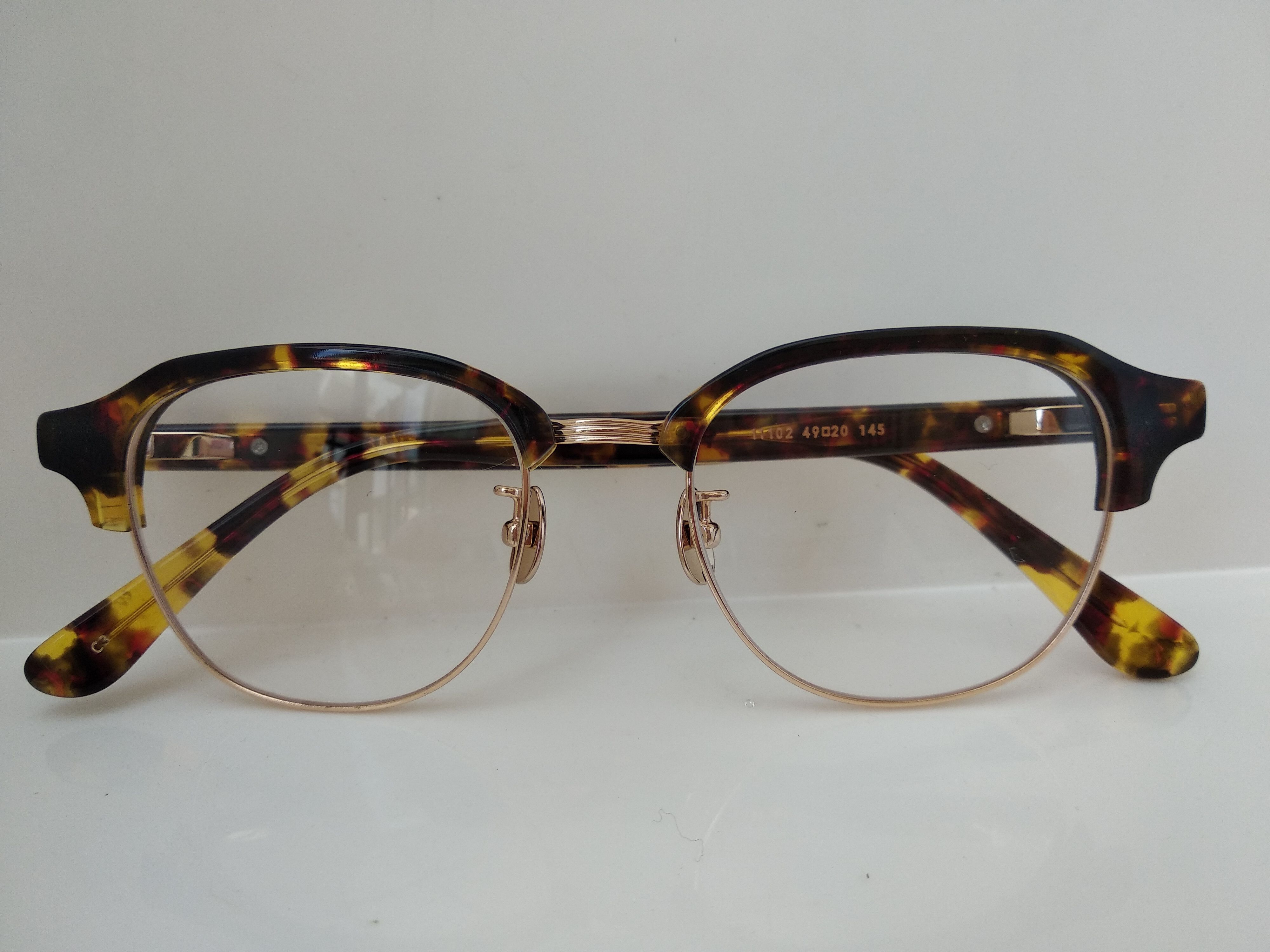 Other Mod Malcolm X Tortoise Gold Eyeglasses Frame Size ONE SIZE - 7 Thumbnail