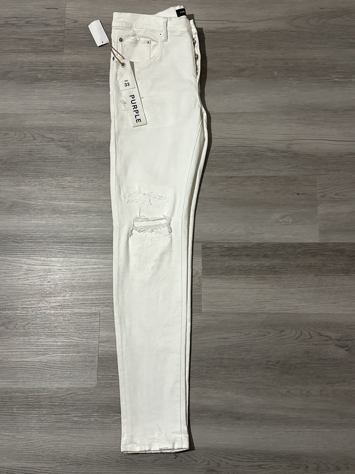 White Purple Brand Jeans