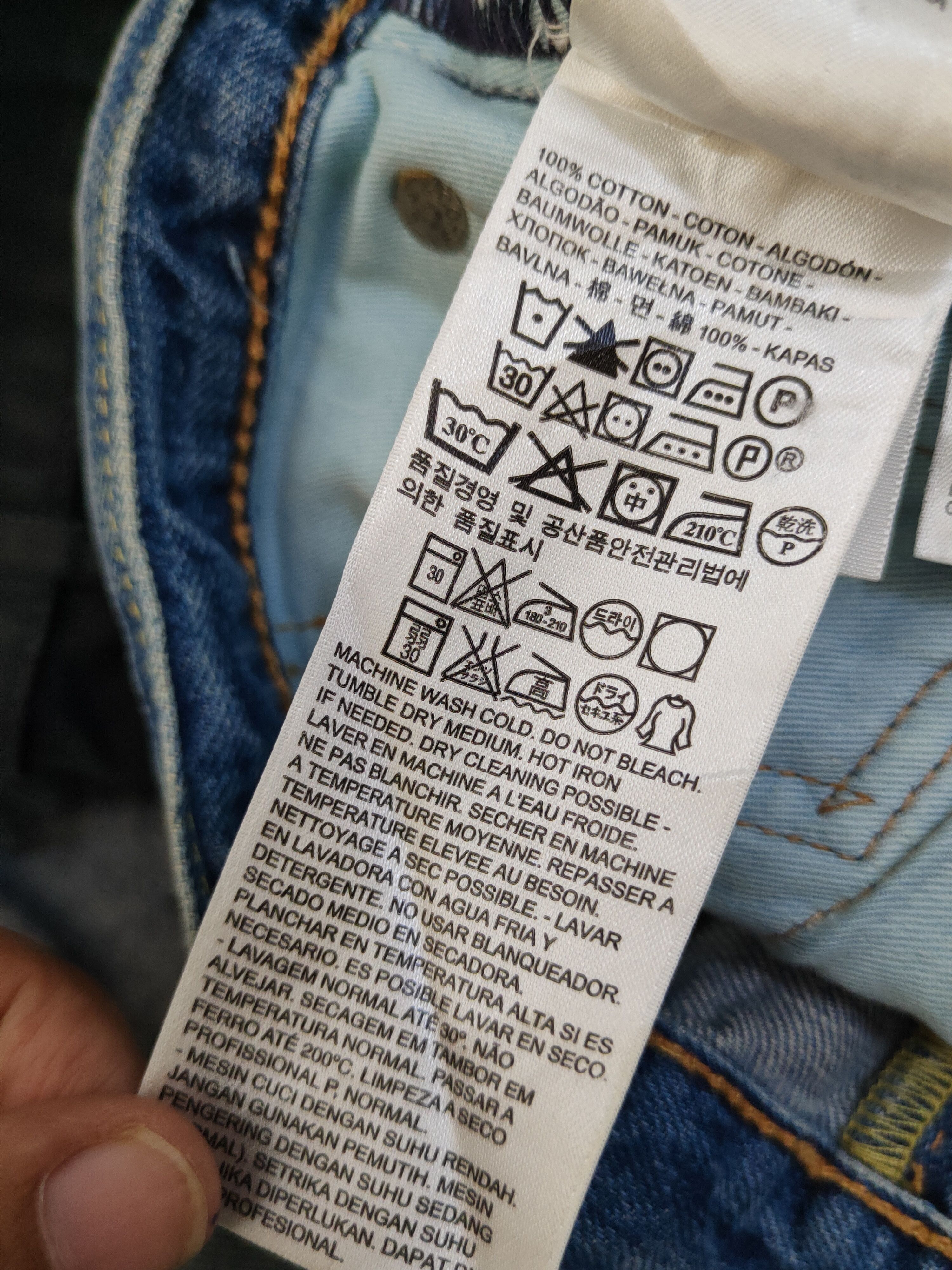 Levi's Levi's Blue Distressed Ripped Jeans #W1691 Size US 30 / EU 46 - 19 Thumbnail