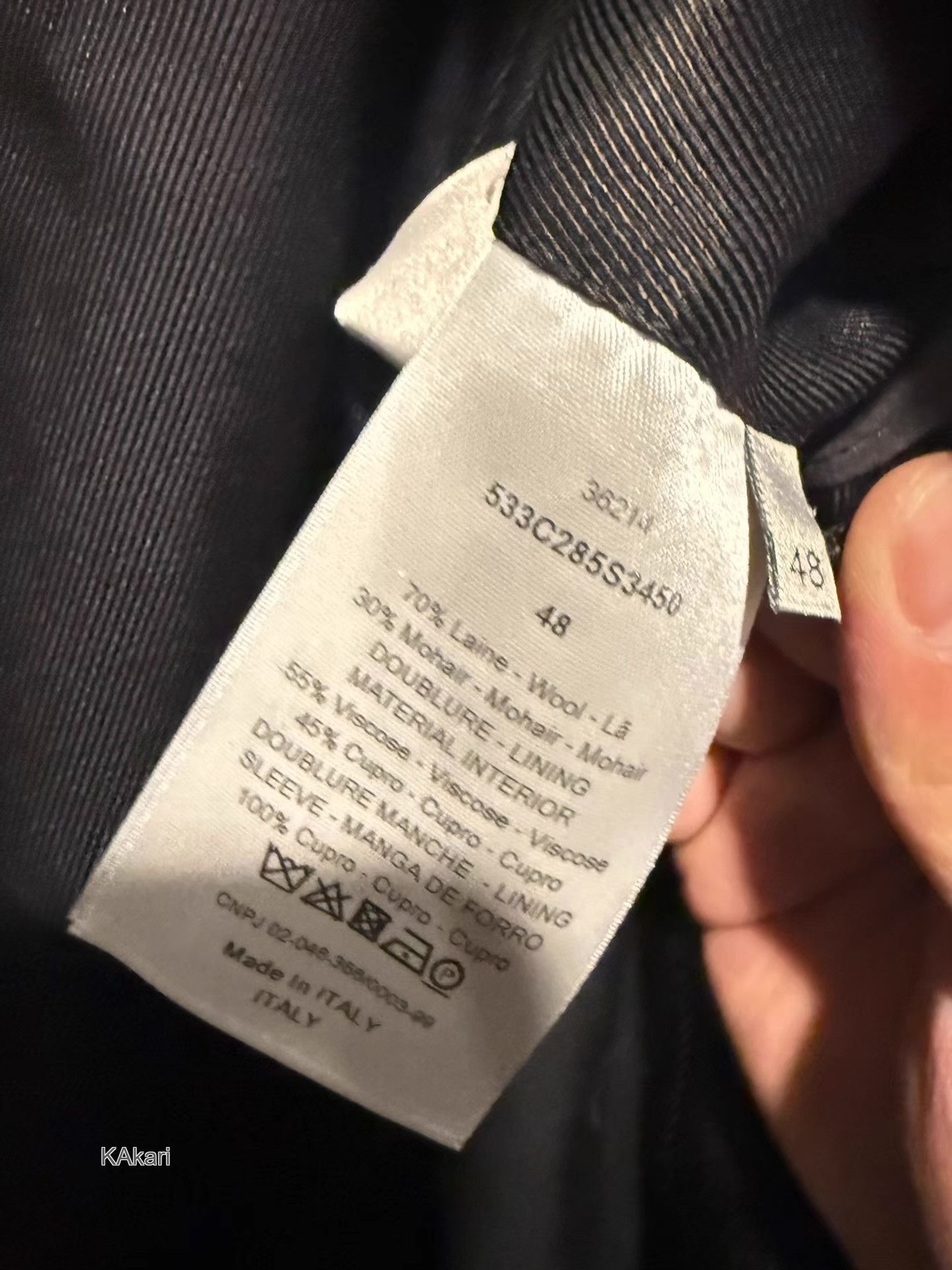 Dior Black Formal Blazer with Satin Lapel Size US M / EU 48-50 / 2 - 2 Thumbnail