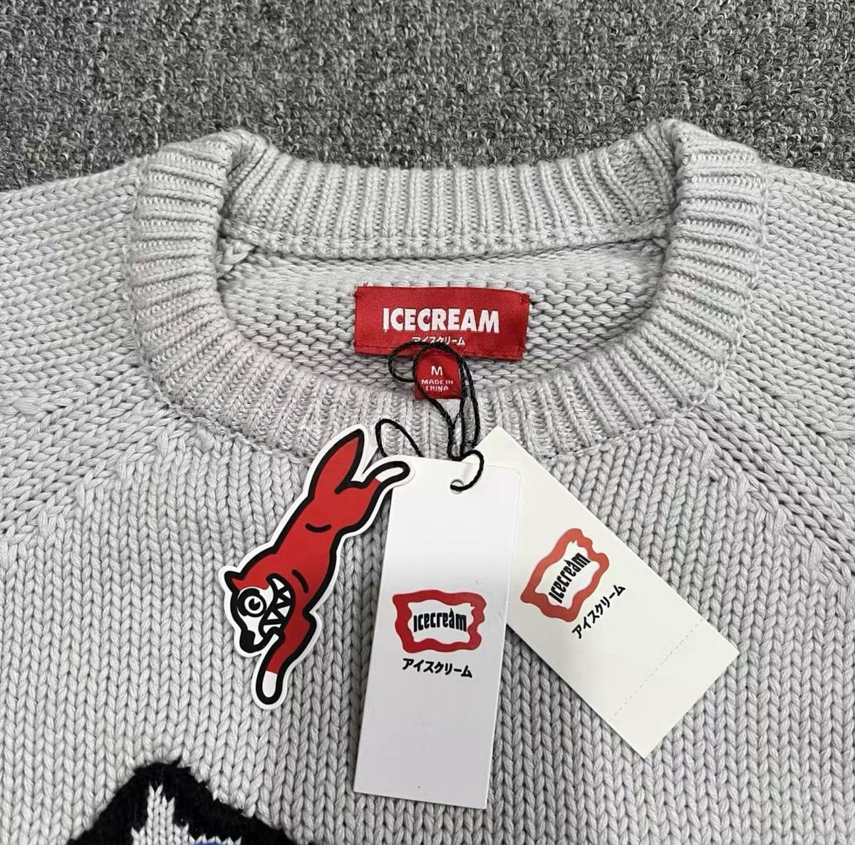 Billionaire Boys Club BBC ICECREAM Hand-Knit Flying Dog Sweater Size US L / EU 52-54 / 3 - 3 Thumbnail