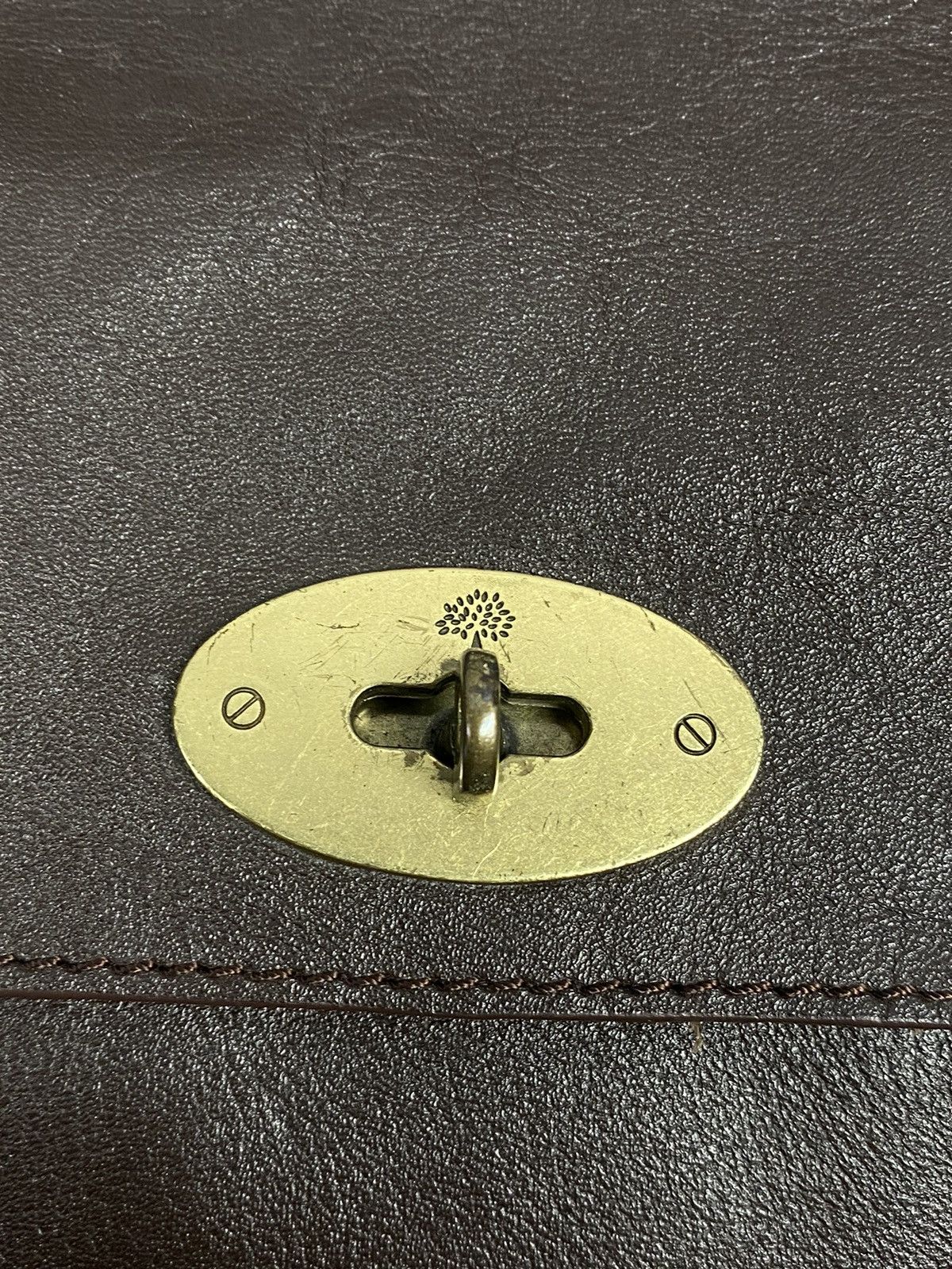 Mulberry × Vintage Vintage Brown Mulberry bag Antony Messenger Size ONE SIZE - 4 Thumbnail
