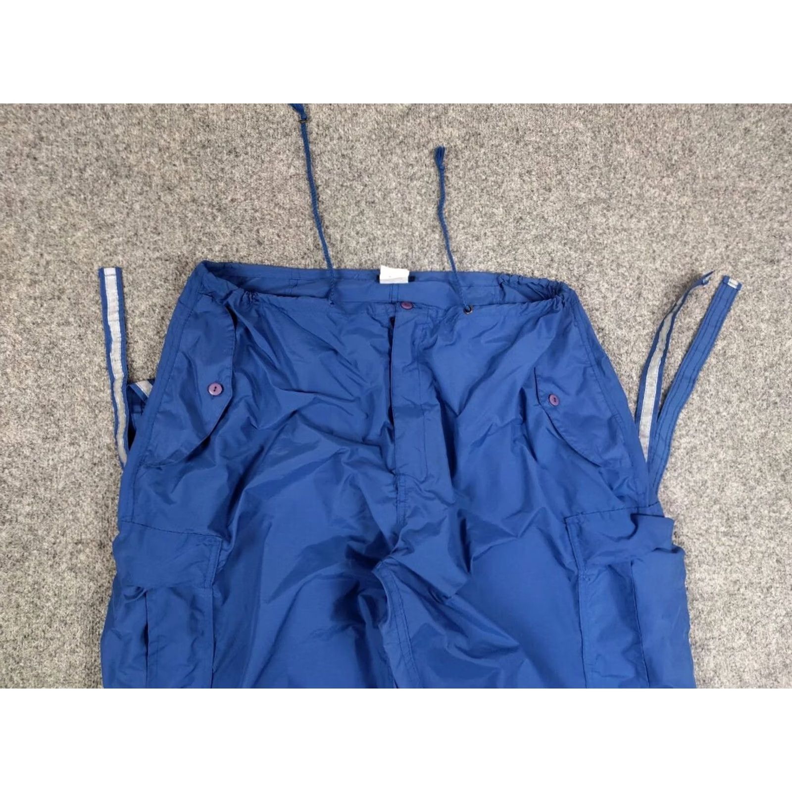 Vintage MT:2 Rare Vintage Japanese Parachute Baggy Cargo Pants Blue Navy FT MT:2 Size US 33 - 7 Thumbnail