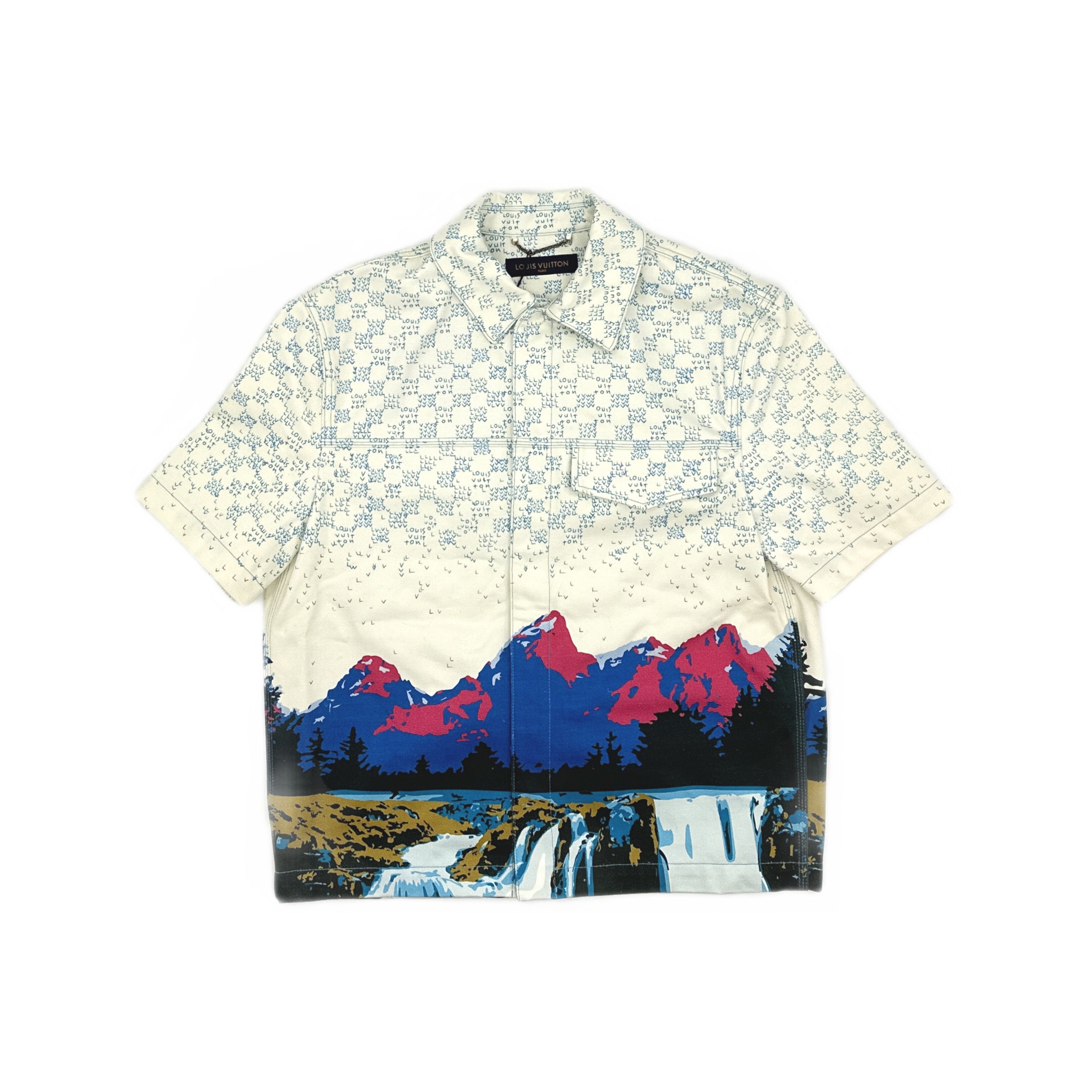 Louis Vuitton Louis Vuitton FW22 Landscape Denim Shirt S Size US S / EU 44-46 / 1 - 1 Thumbnail