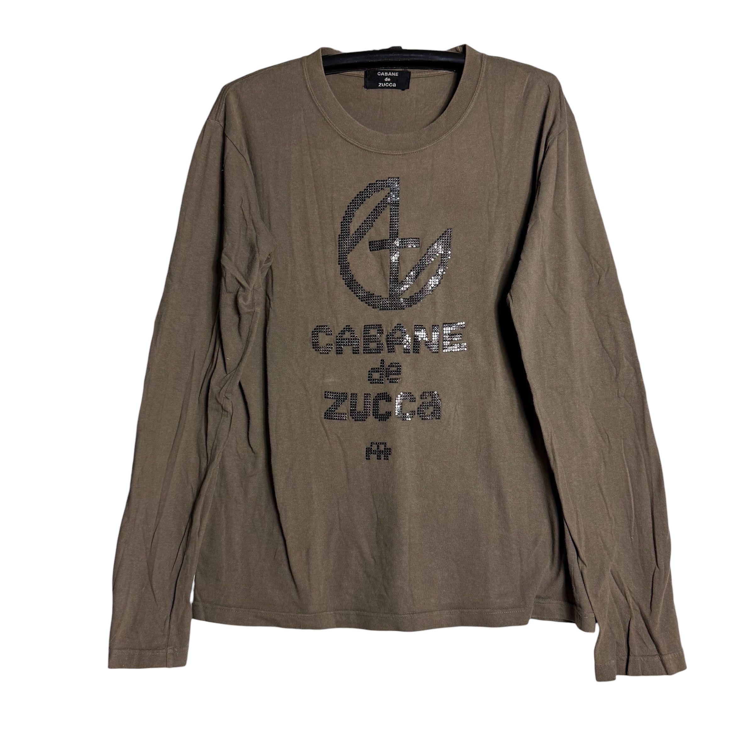CABANE de ZUCCa 🔥RARE🔥Cabane De Zucca Steel Sequins Logo L/S T-shirt Size US M / EU 48-50 / 2 - 1 Thumbnail