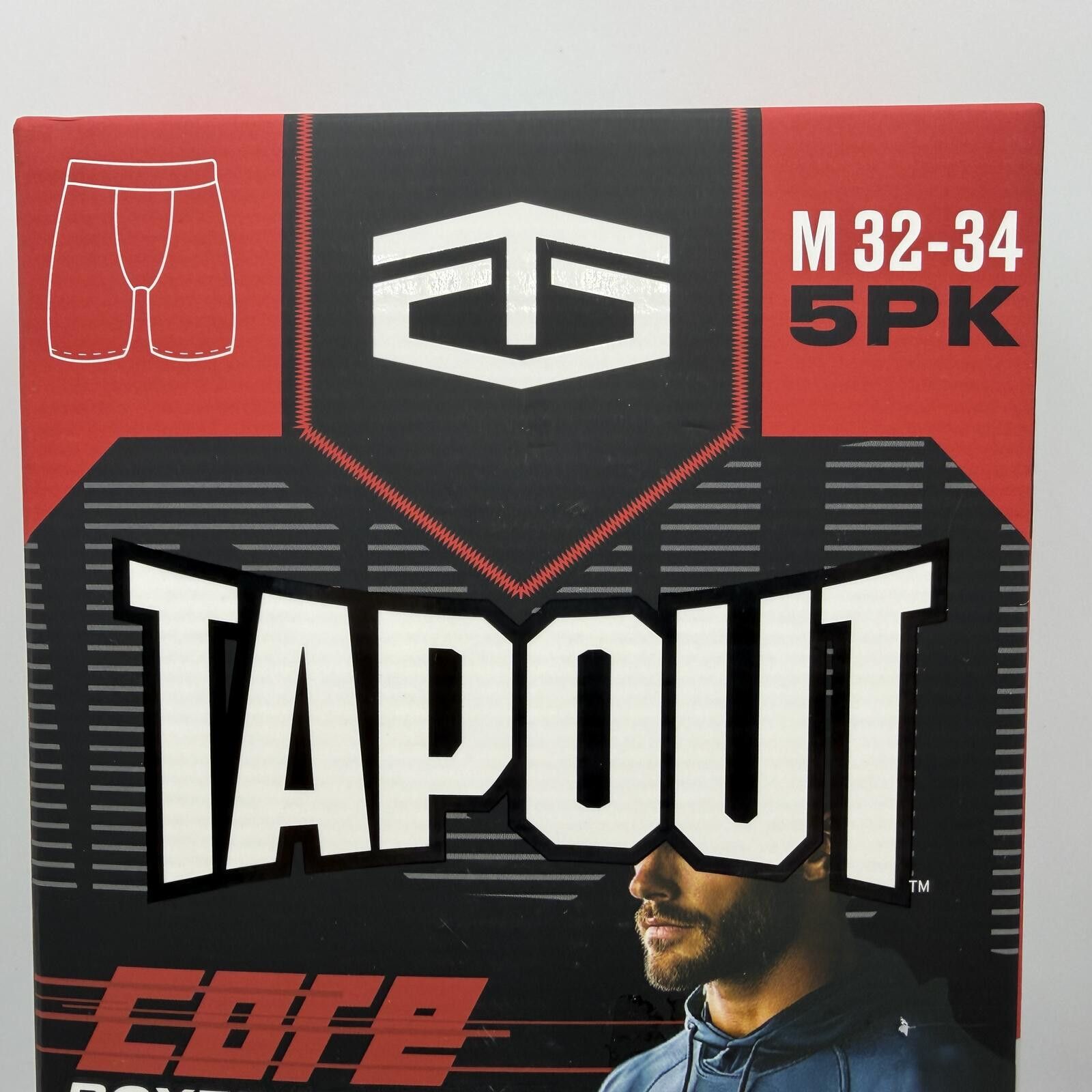 Tapout Tapout Men Core Boxer Briefs 5 Pack Size M Athletic Stretch Size ONE SIZE - 5 Thumbnail