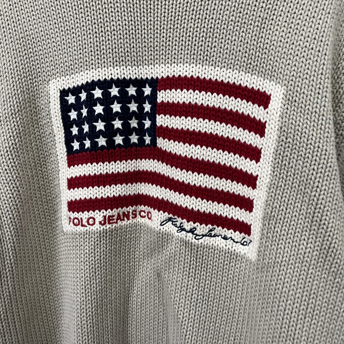 Polo Ralph Lauren vintage usa flag sweatshirt polo ralph lauren style y2k 90s Size US L / EU 52-54 / 3 - 5 Thumbnail