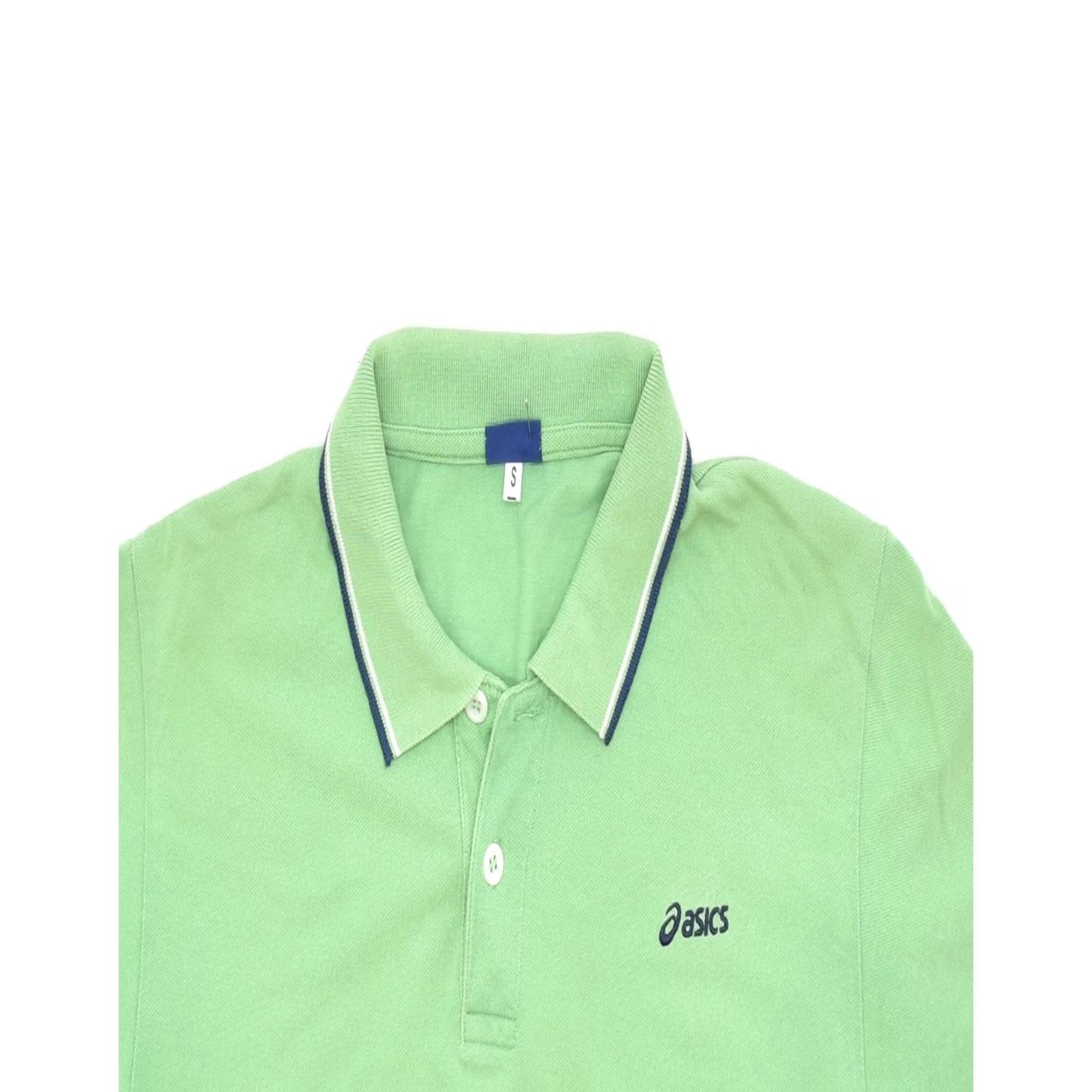 Asics ASICS Womens Polo Shirt UK 10 Small Green Cotton Size S / US 4 / IT 40 - 3 Thumbnail