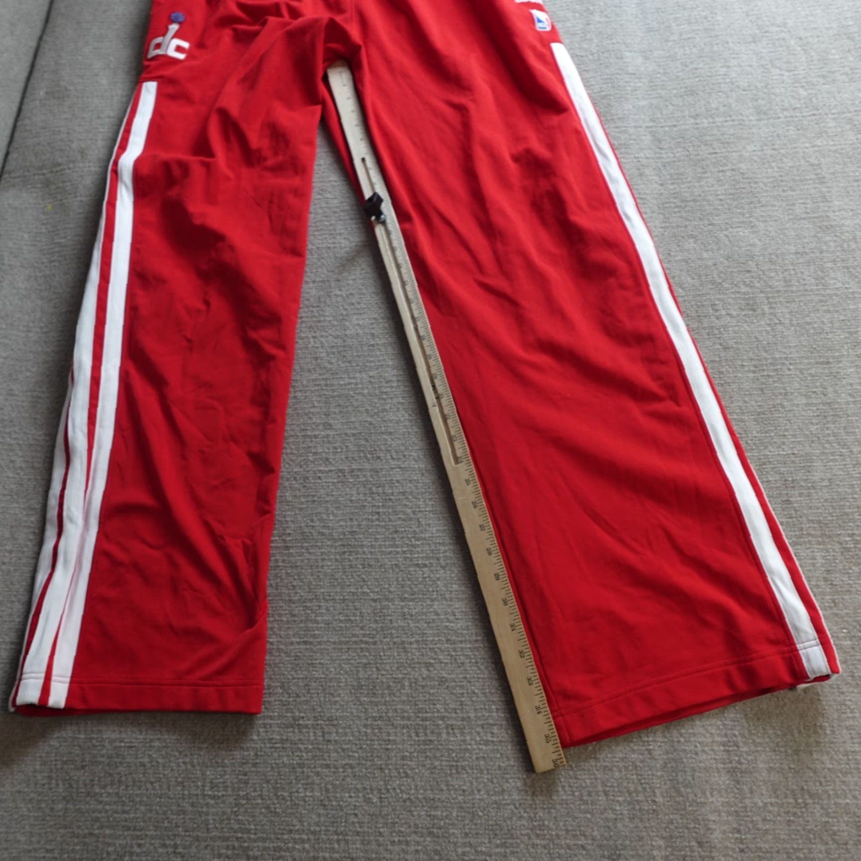 Adidas Adidas Pants 2XL Basketball Tear Away Track Pants Men Red +2 Length Washington Wizards Size US 39 - 7 Thumbnail