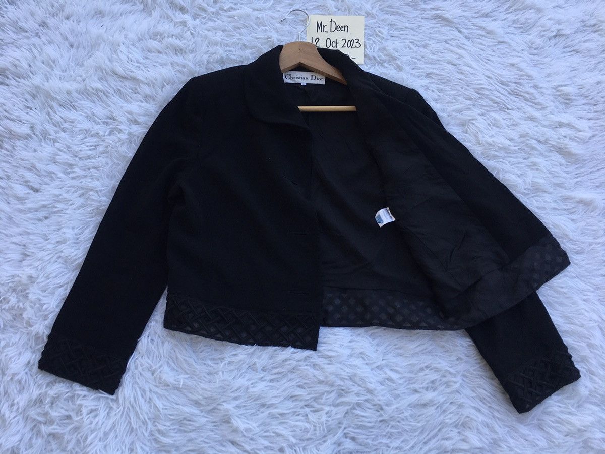 Christian Dior Monsieur Rare Vintage 90s Christian Dior Low Cut Blazer Women Size M / US 6-8 / IT 42-44 - 10 Thumbnail