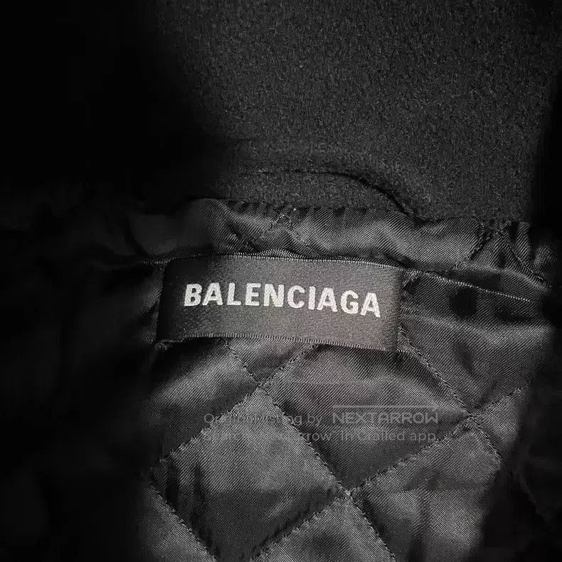 Balenciaga Balenciaga Classic Letter Embroidered Logo Wool Zipper Jac Size US S / EU 44-46 / 1 - 3 Thumbnail