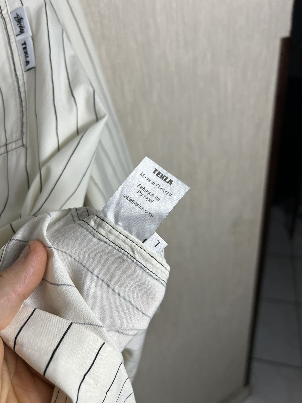 Stussy × Tekla Stussy x Tekla striped pajama button up pocket organic shirt Size US L / EU 52-54 / 3 - 10 Thumbnail