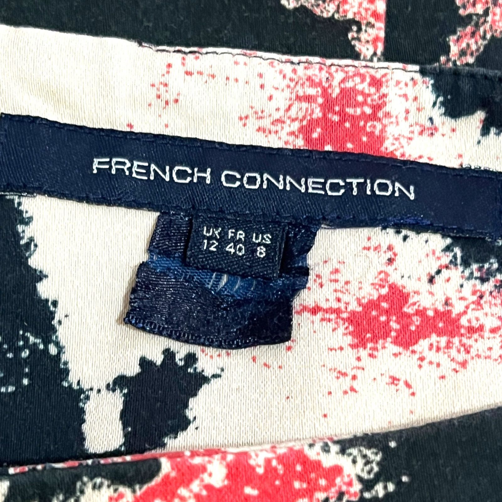 French Connection Splotch Patterned Sleeveless Pocketed Shift Dress Size M / US 6-8 / IT 42-44 - 4 Thumbnail