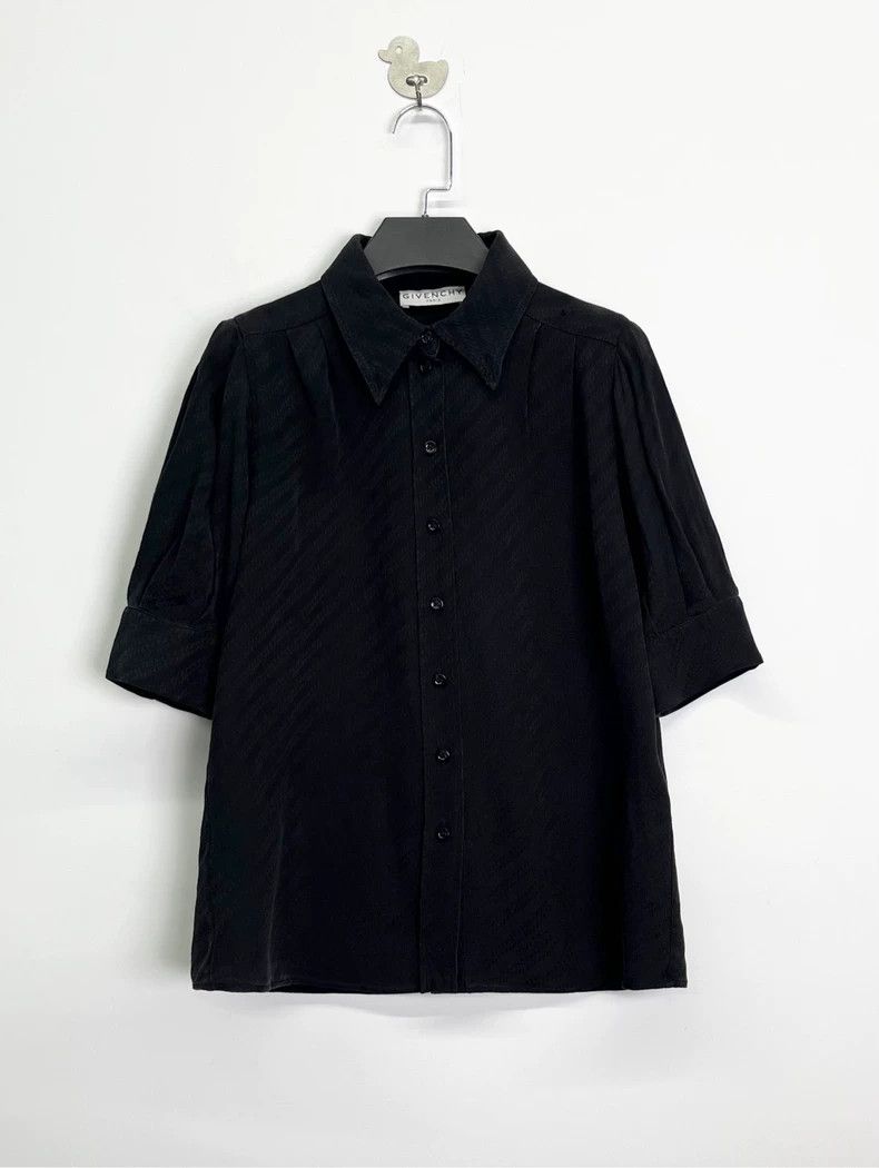Givenchy Givenchy Size36 Black single-breasted embroidered silk knit Size US M / EU 48-50 / 2 - 1 Thumbnail