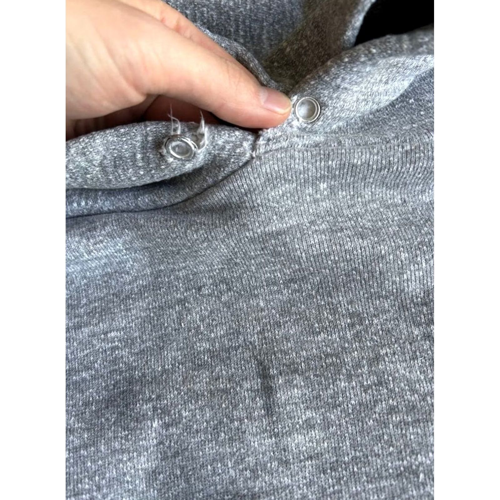 Vintage Vintage 50s-60s Thick Cotton Sweat Hoodie Gray Heather Regular L Size US L / EU 52-54 / 3 - 5 Thumbnail