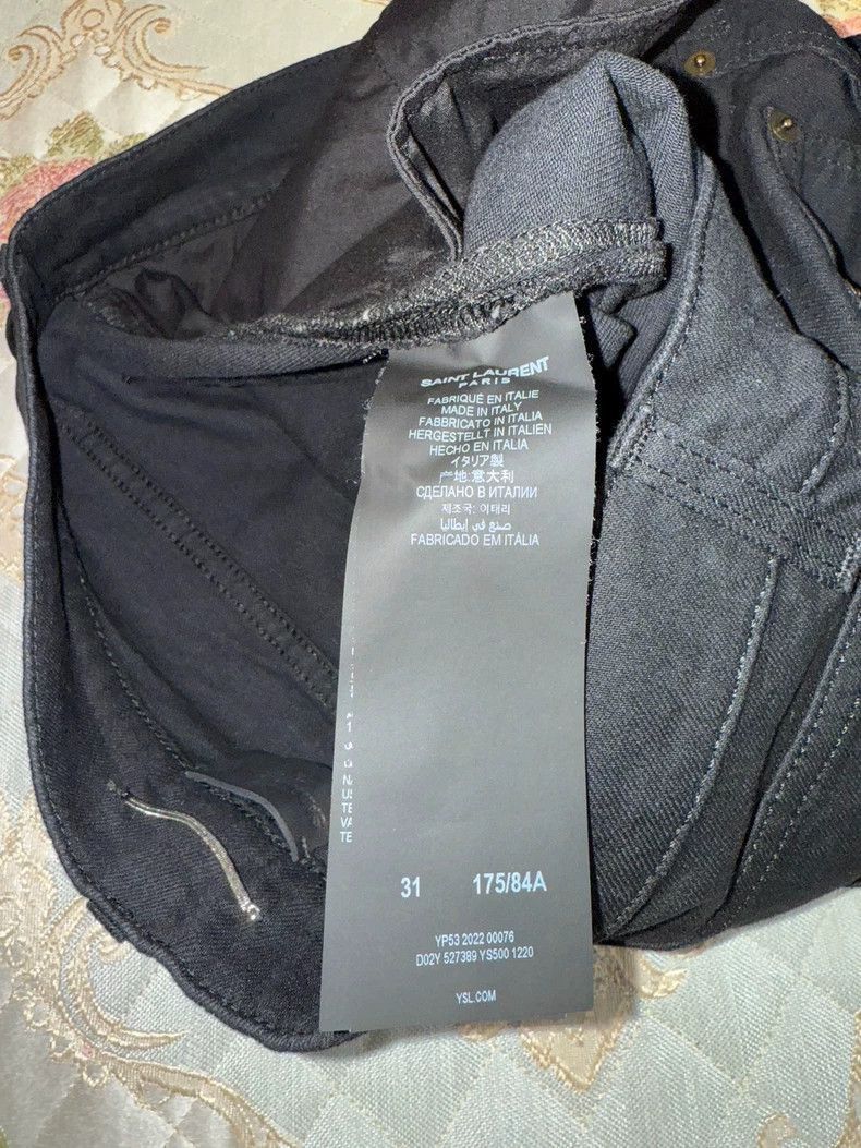 Saint Laurent Paris Black Basic Saint Laurent Denim Pants-2505 Size US 31 - 5 Thumbnail