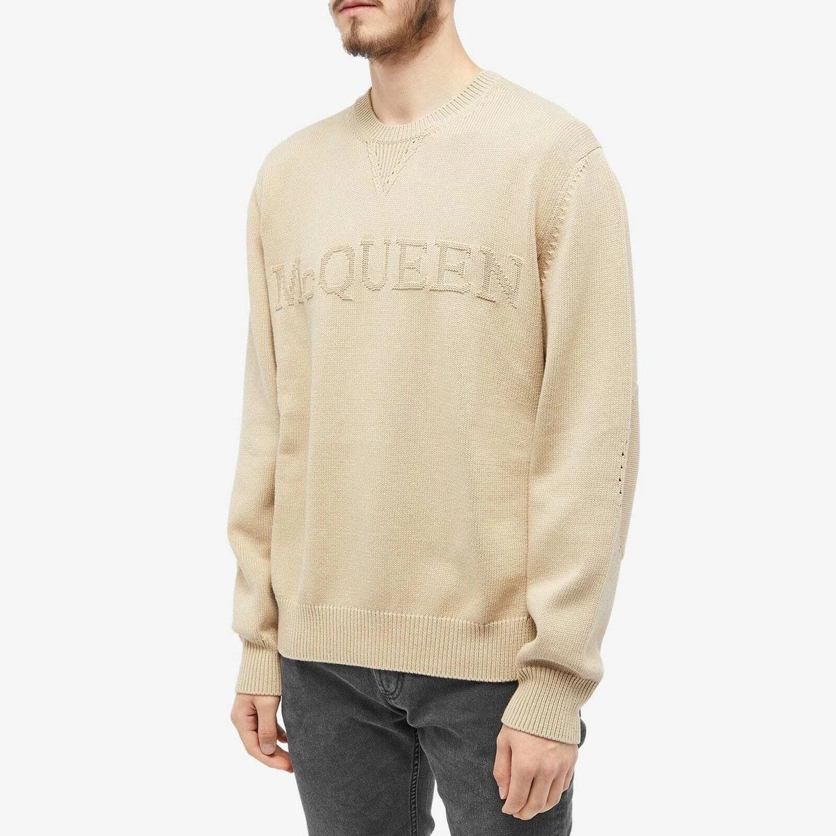 Alexander McQueen o1y1024 Sweater in Beige Size US M / EU 48-50 / 2 - 2 Thumbnail